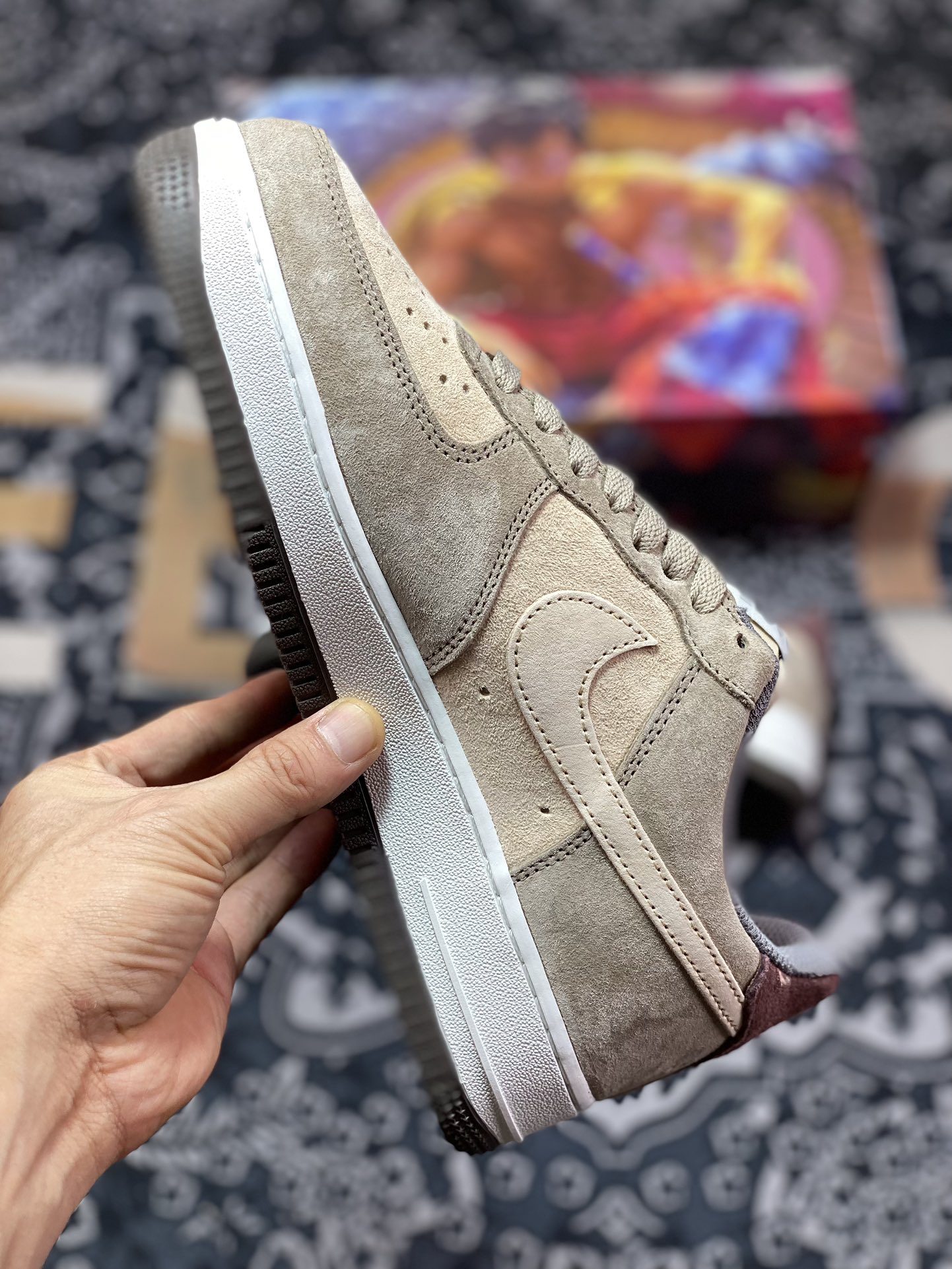 260 Air Force 1'07 Low Retro SP空军一号低帮经典板鞋“麂皮浅棕米黄酒红路飞”LF8989-222