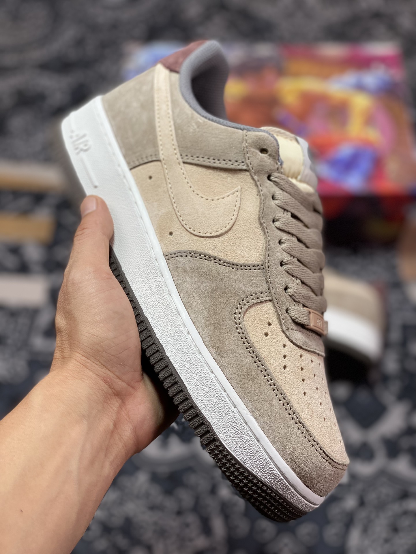 260 Air Force 1’07 Low Retro SP空军一号低帮经典板鞋“麂皮浅棕米黄酒红路飞”LF8989-222