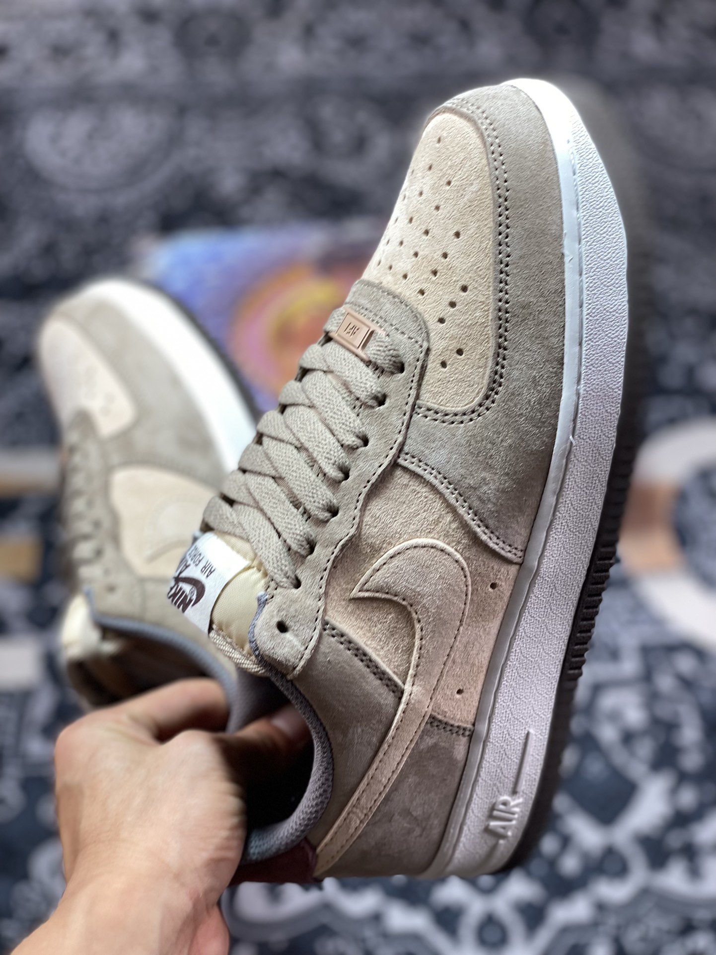 260 Air Force 1'07 Low Retro SP空军一号低帮经典板鞋“麂皮浅棕米黄酒红路飞”LF8989-222