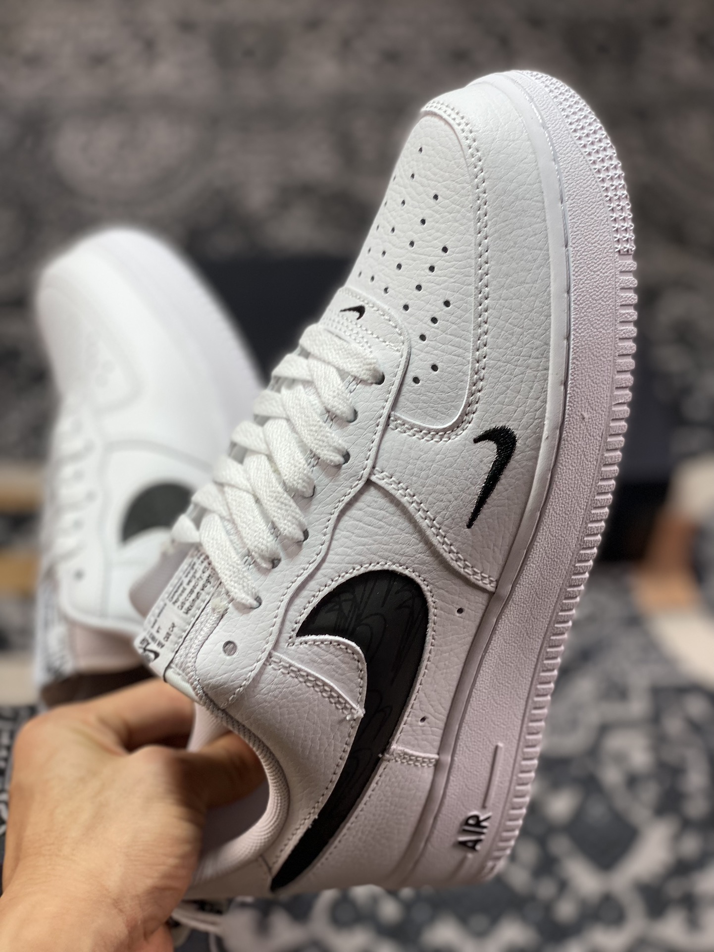 200 Air Force 1 '07 Low 白黑反光钩 FV1320-100