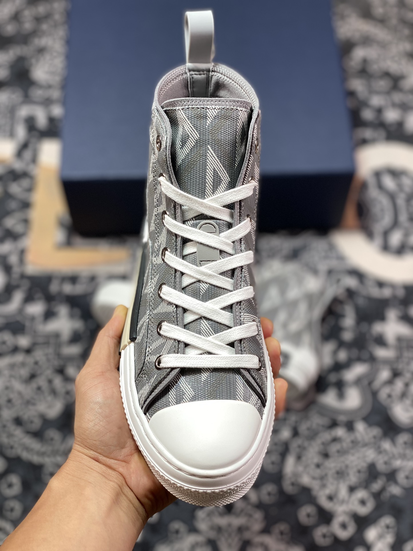 480 优选 新货#海外版 纯原级别 Dior B23 Oblique Top Sneakers 迪奥“CD重影”