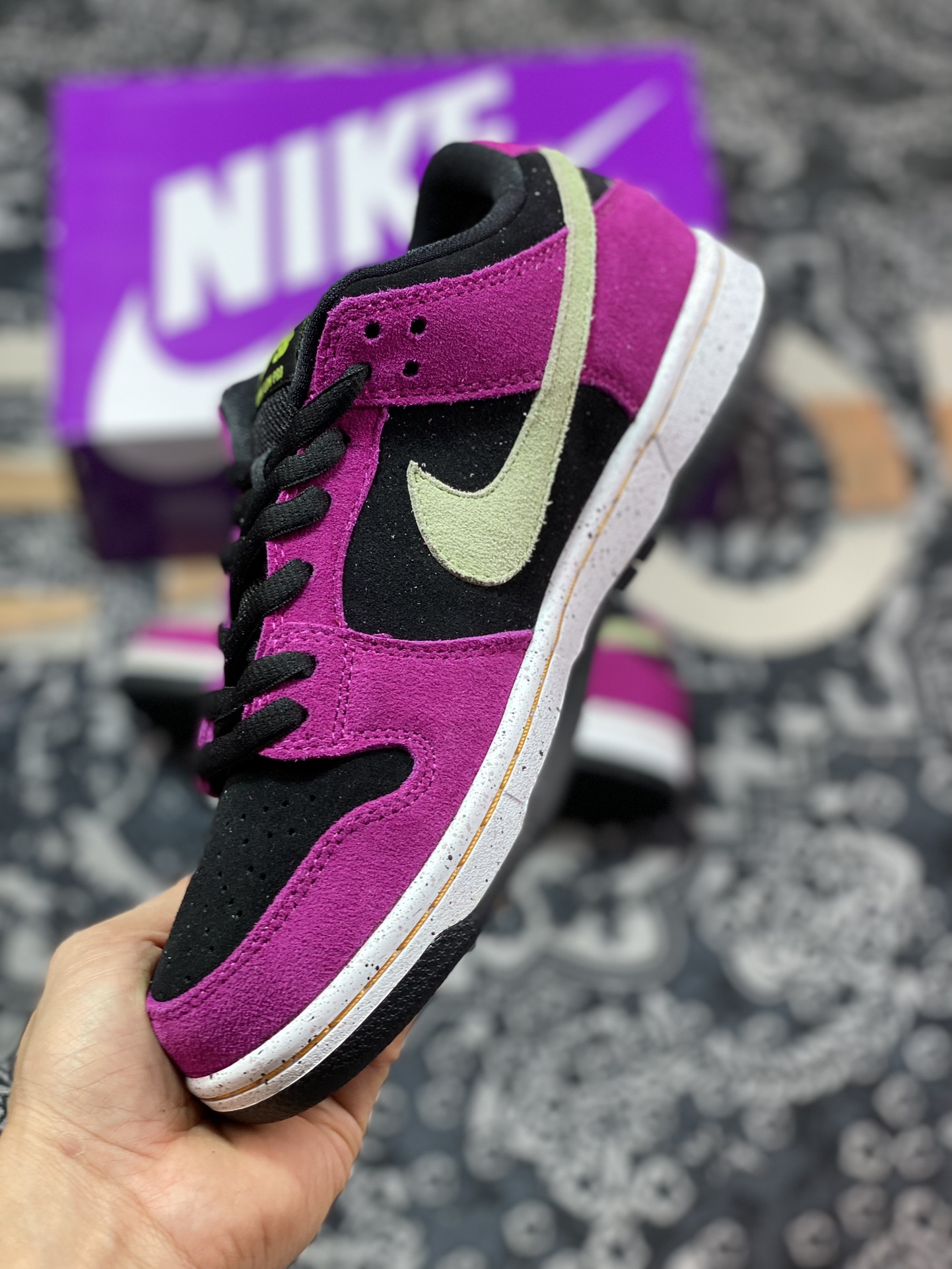 220 Nike SB Dunk Low SP 黑玫红 BQ6817-501