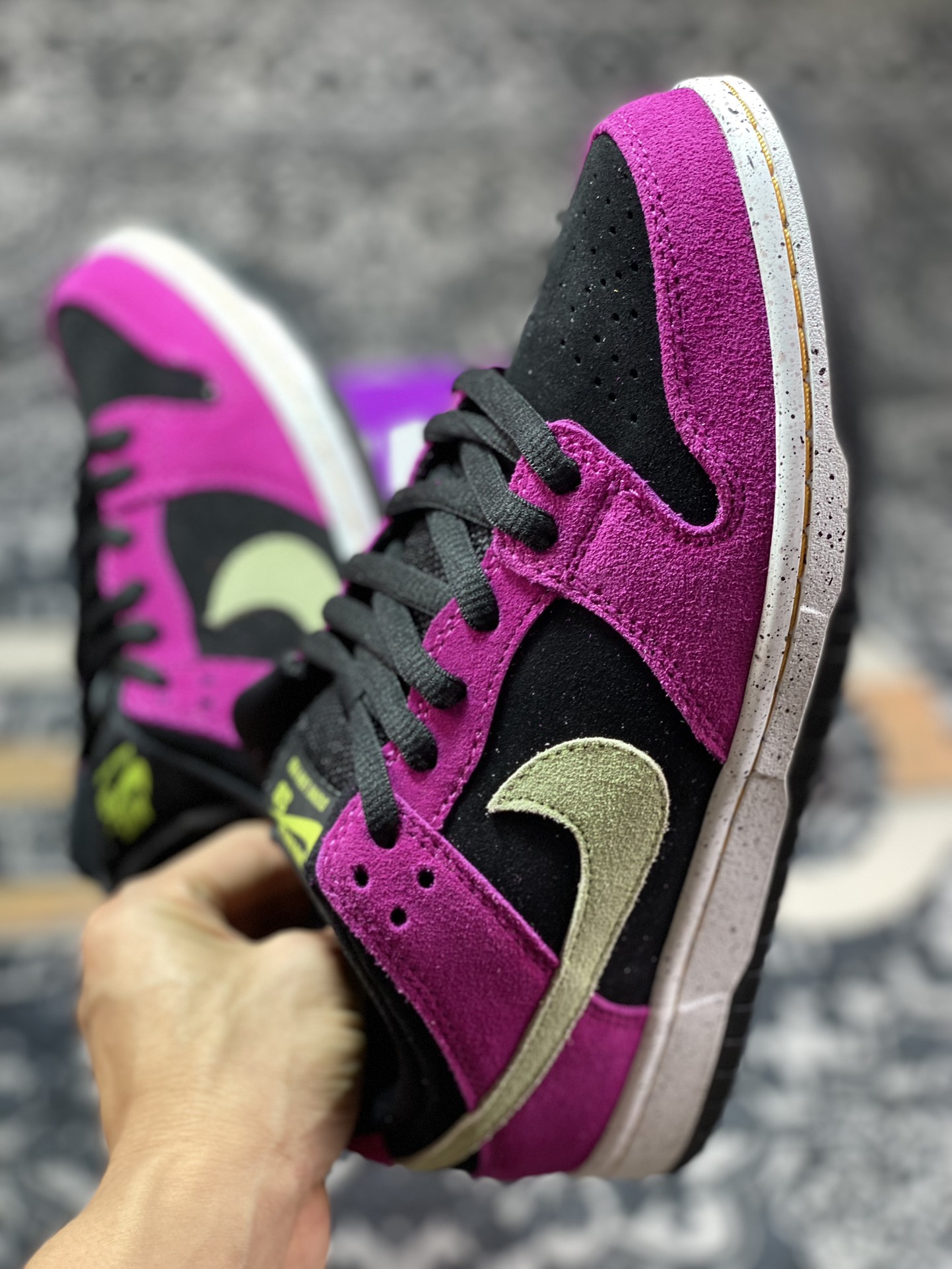 220 Nike SB Dunk Low SP 黑玫红 BQ6817-501