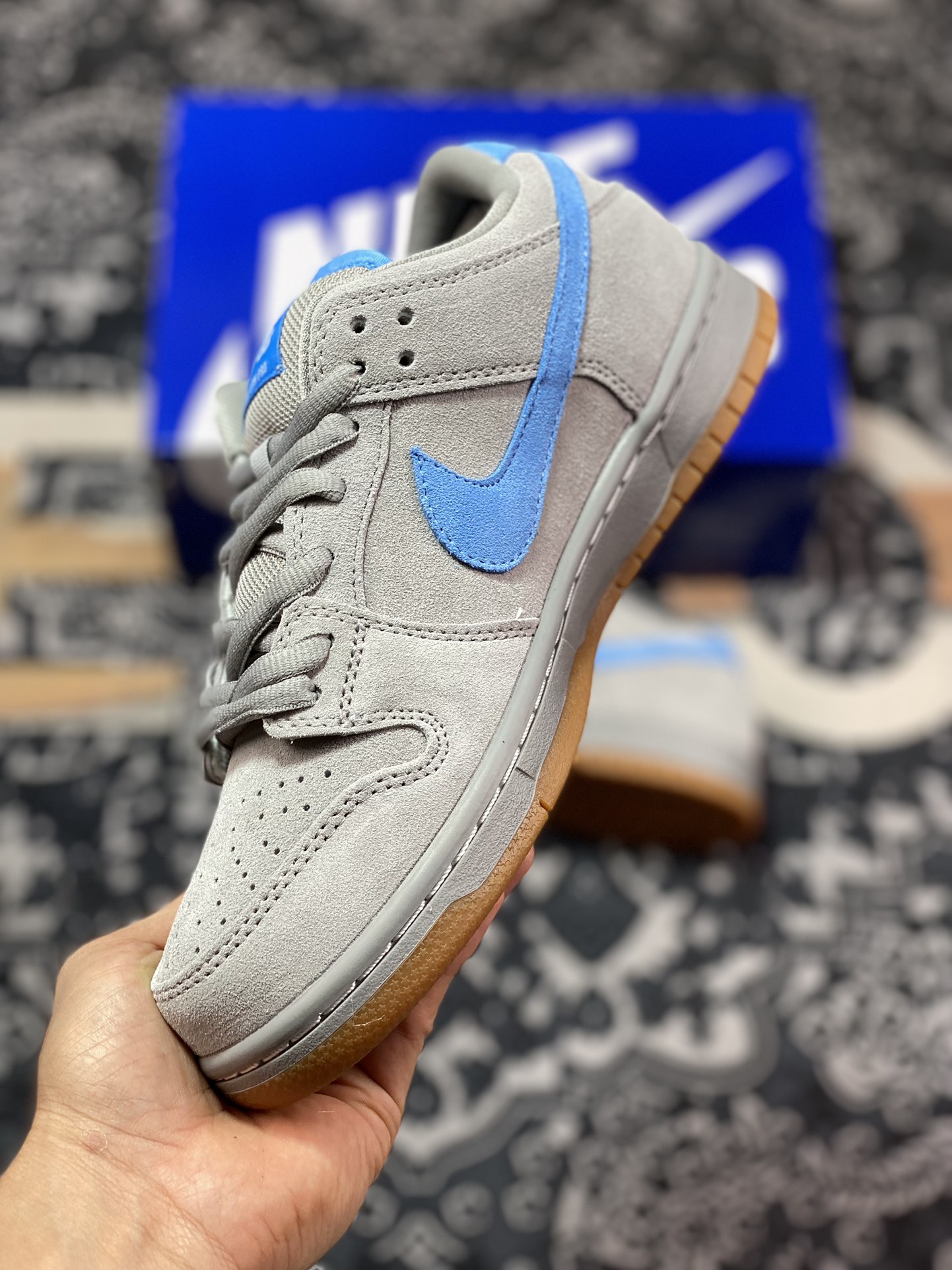 220 Nike  SB Dunk Low Pro 灰蓝生胶 304292-022