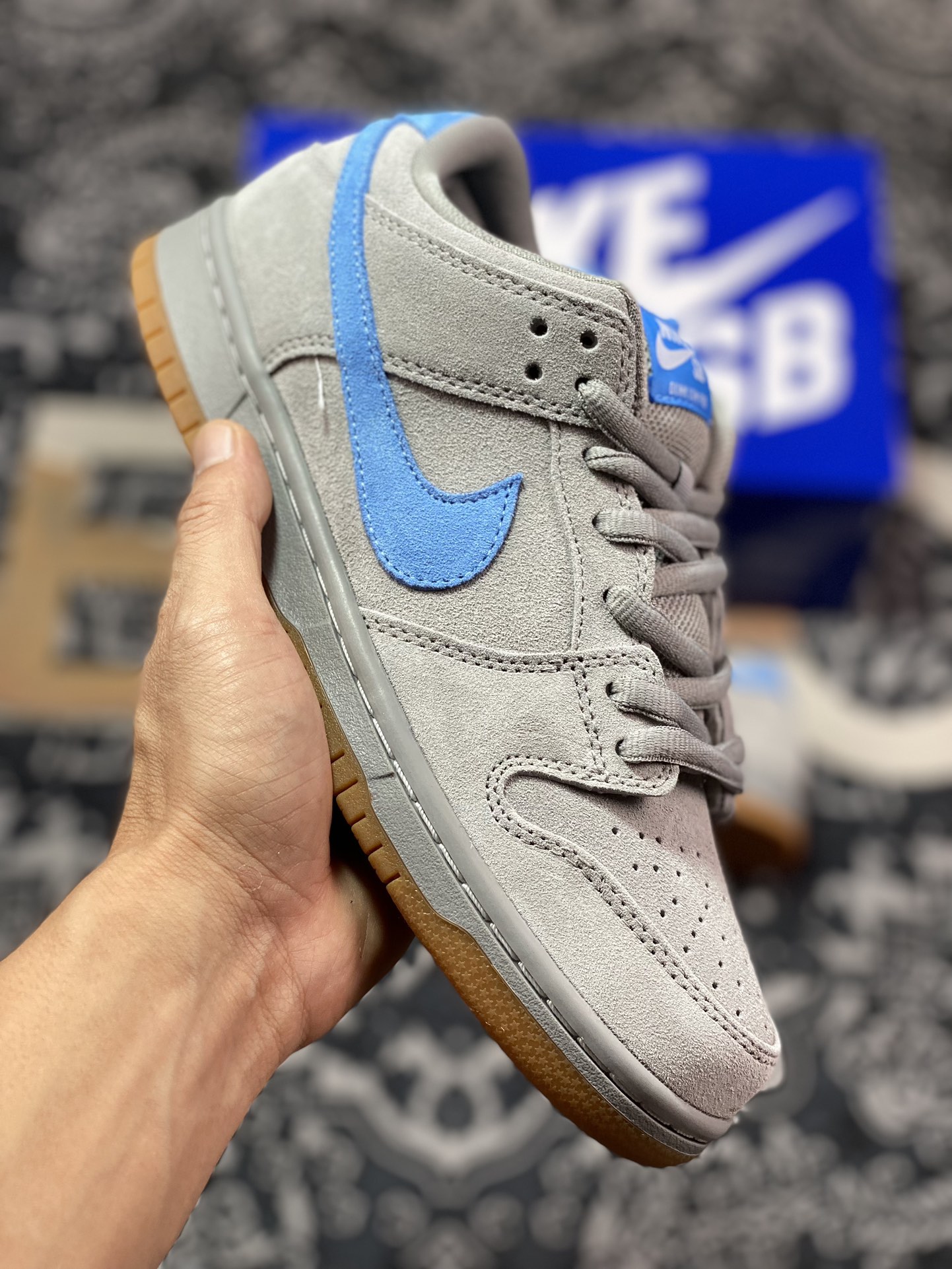 220 Nike  SB Dunk Low Pro 灰蓝生胶 304292-022