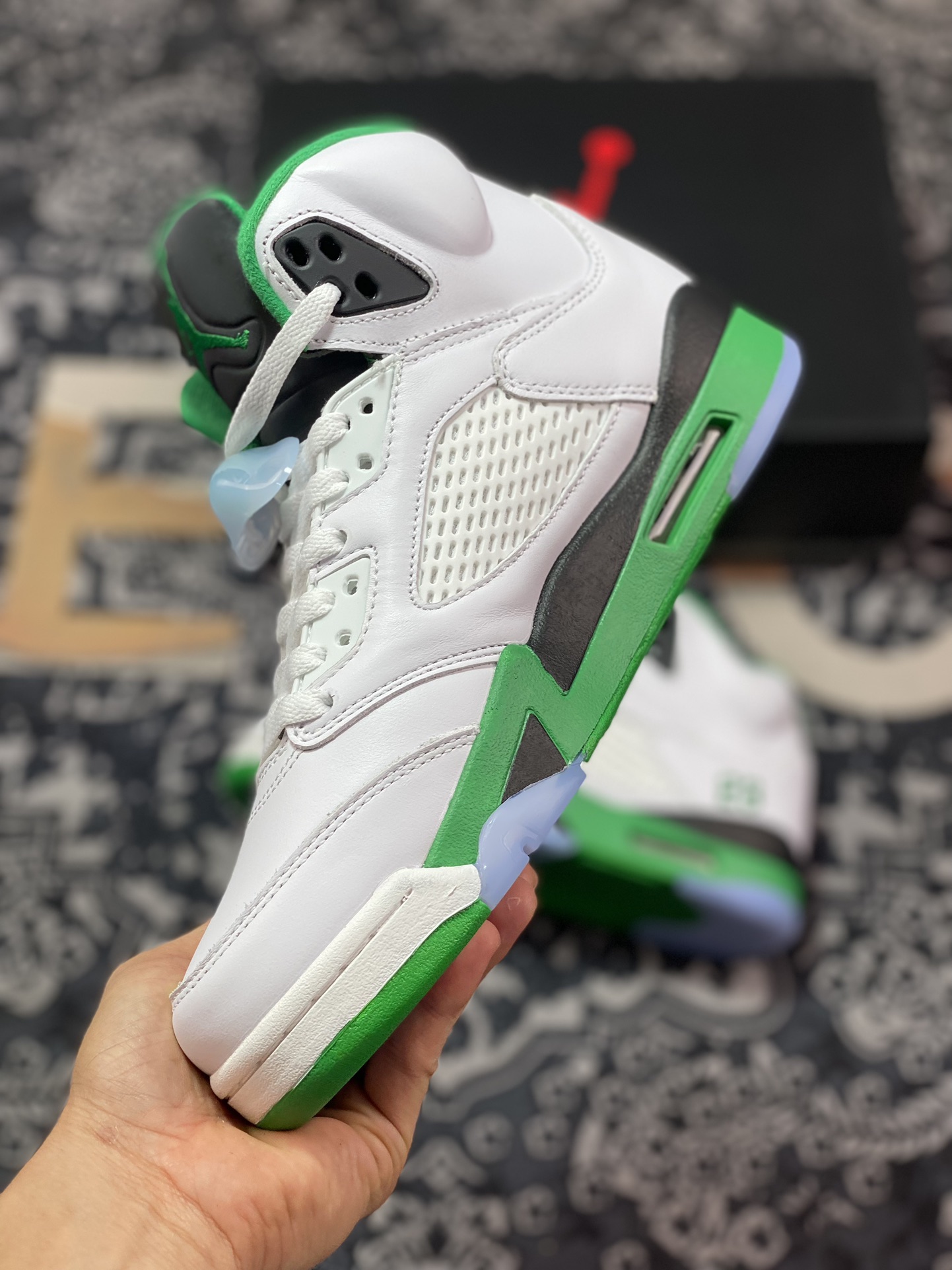 400 东莞大厂出品 Jordan Air Jordan 5"Lucky Green" 白绿 DD9336-103