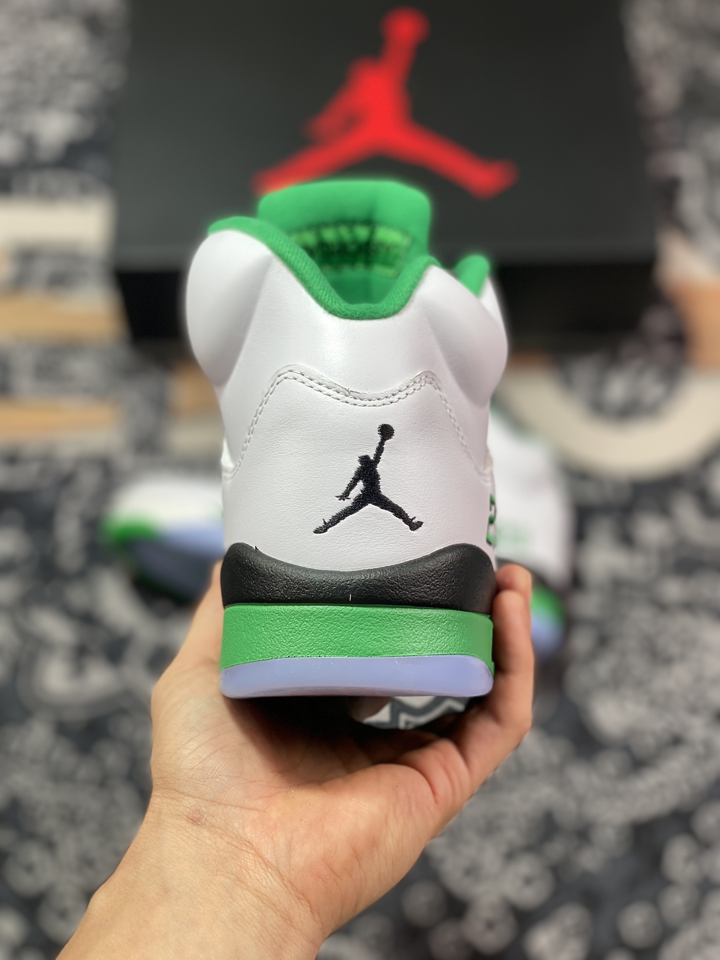 400 东莞大厂出品 Jordan Air Jordan 5"Lucky Green" 白绿 DD9336-103