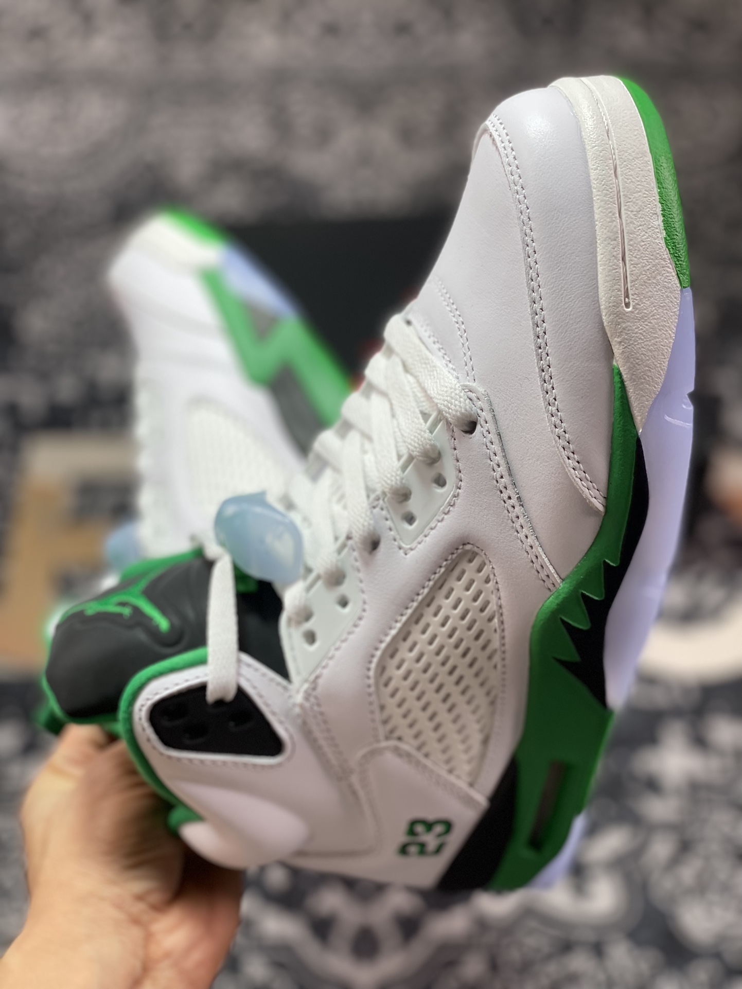 400 东莞大厂出品 Jordan Air Jordan 5"Lucky Green" 白绿 DD9336-103