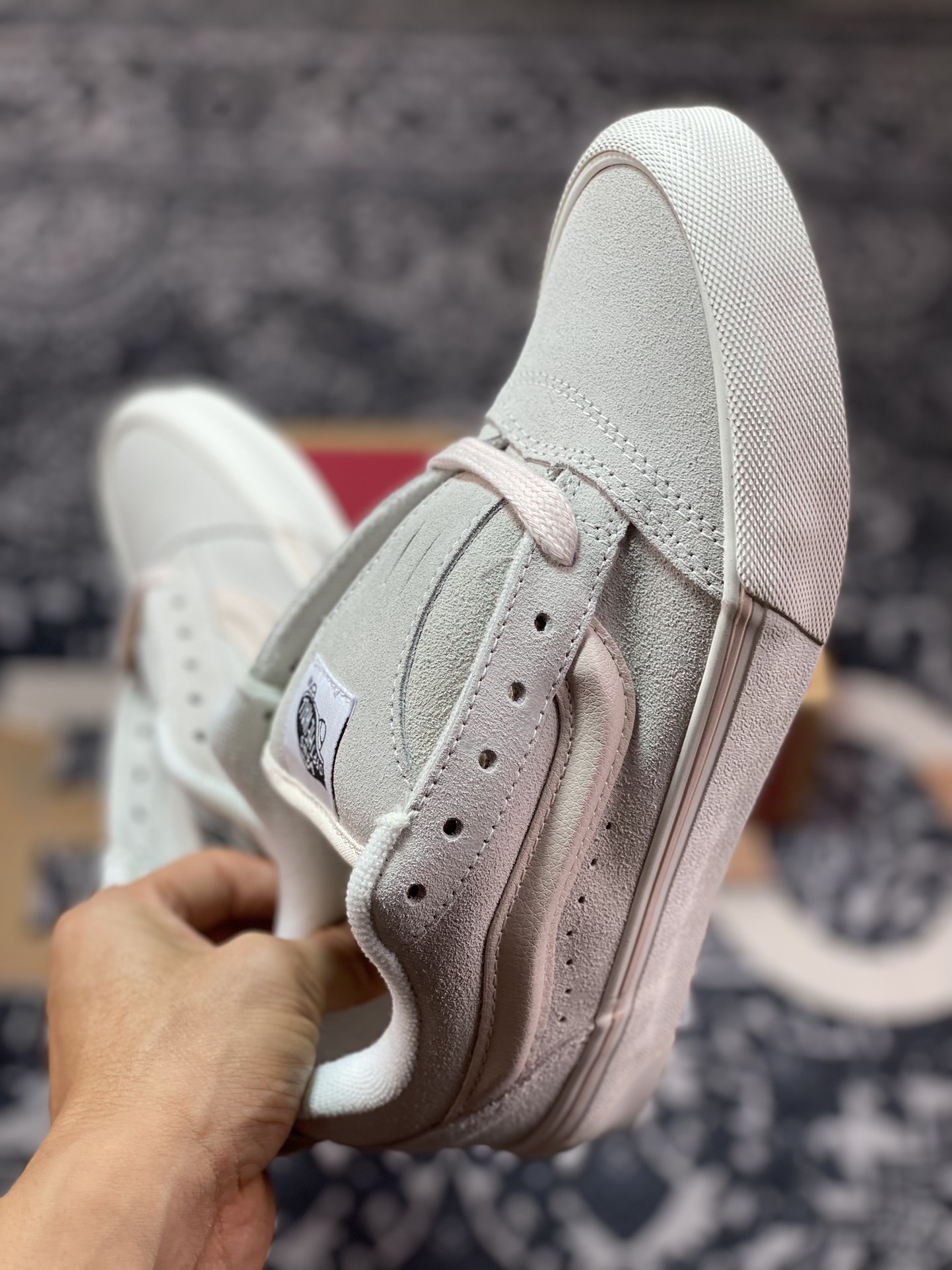 150  Vans Classics Knu Skool 面包鞋 范斯官方 肥胖版 粉色面包鞋 VN0009QCPNK