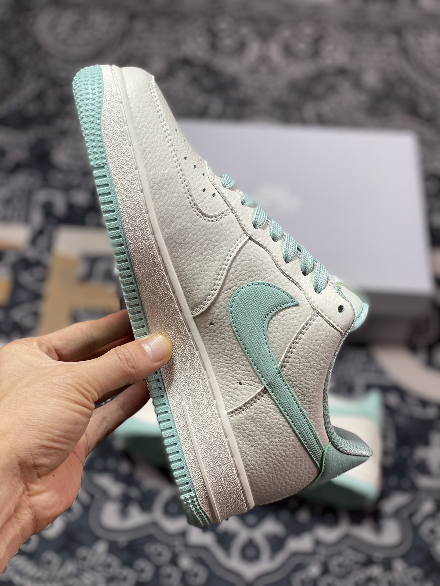 240 Nike Air Force 1’07 Low”Milk WhiteMint”空军一号经典低帮板鞋“皮革奶白薄荷绿”TP0096-266