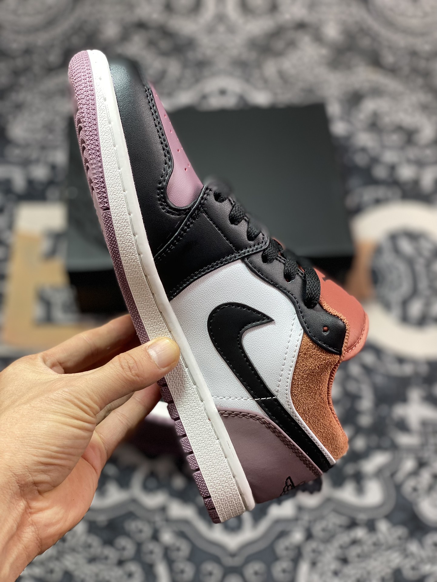 200 Air Jordan 1 Low 白褐紫 FB9907-102