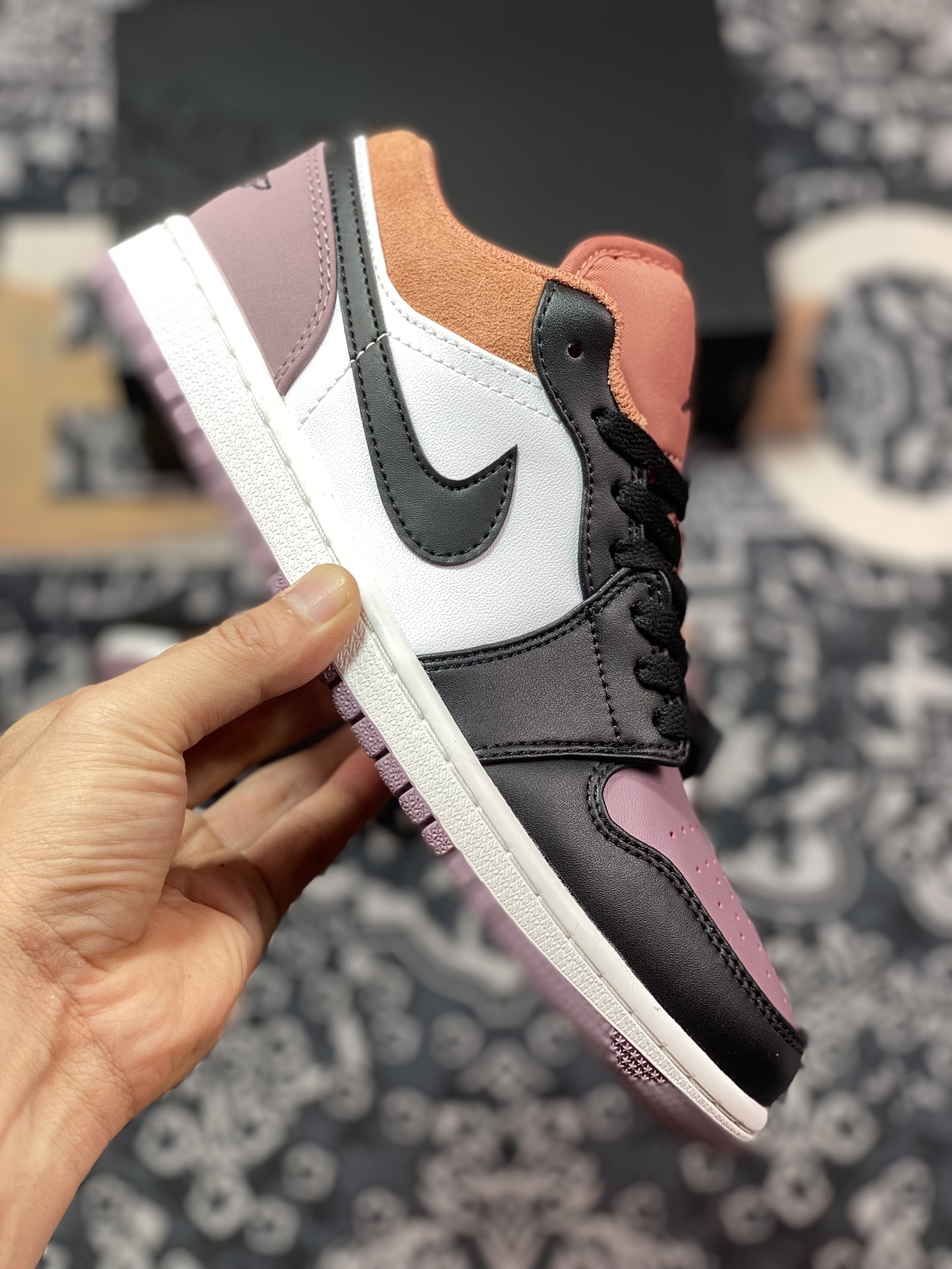 200 Air Jordan 1 Low 白褐紫 FB9907-102