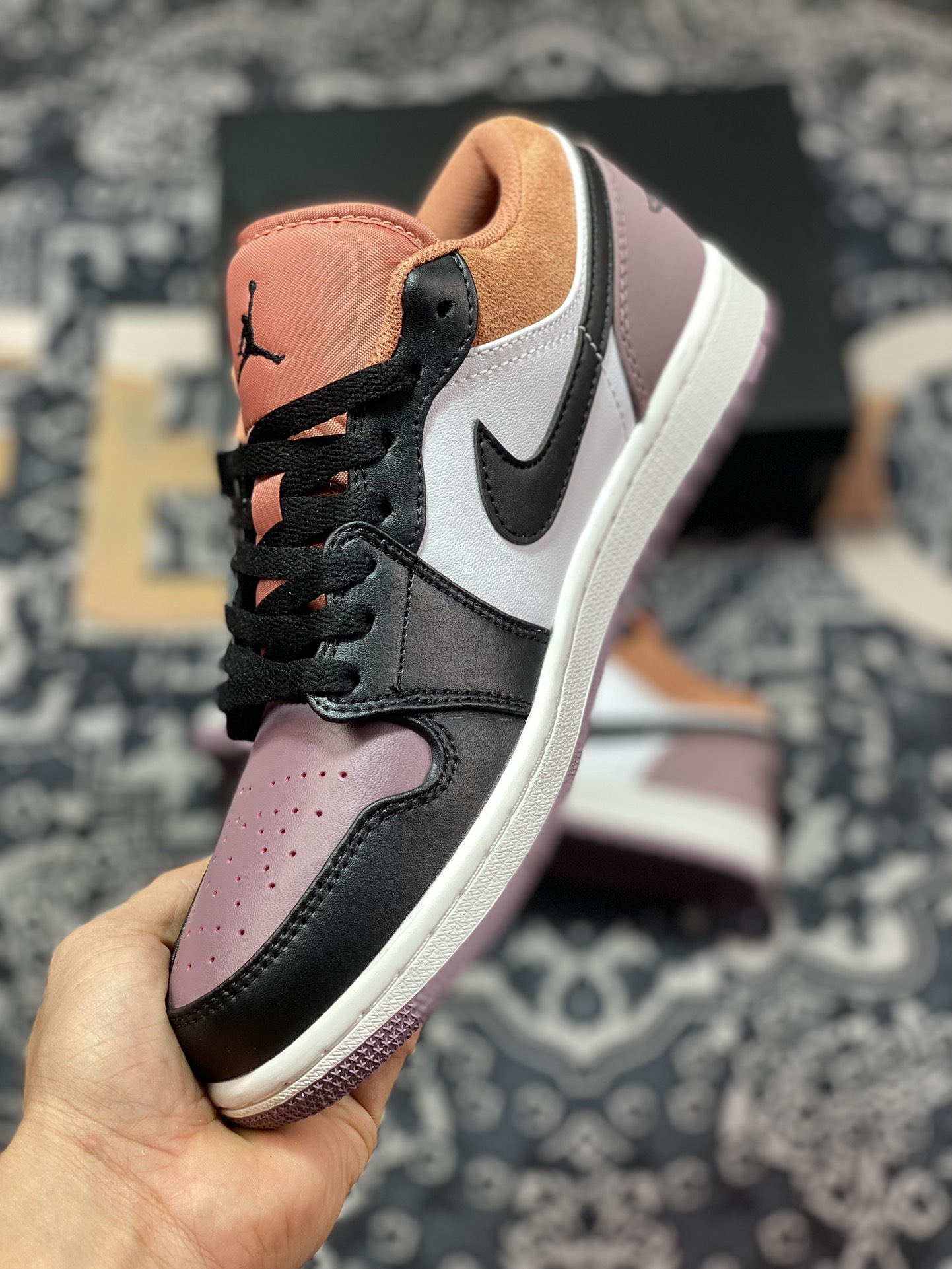 200 Air Jordan 1 Low 白褐紫 FB9907-102