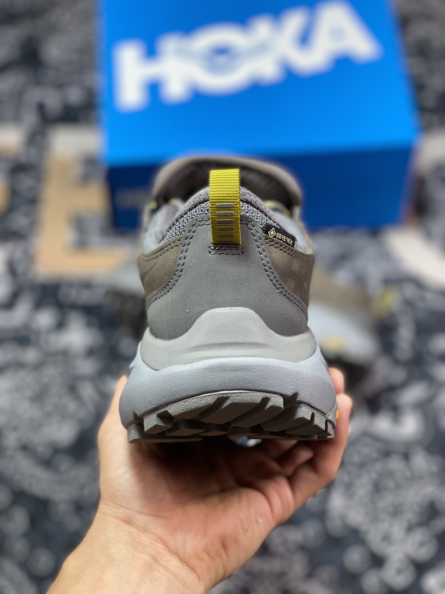 550 优选 原装级别HOKA ONE ONE Kaha Low GTX 岩灰 卡哈潮流越野登山防水户外功能鞋