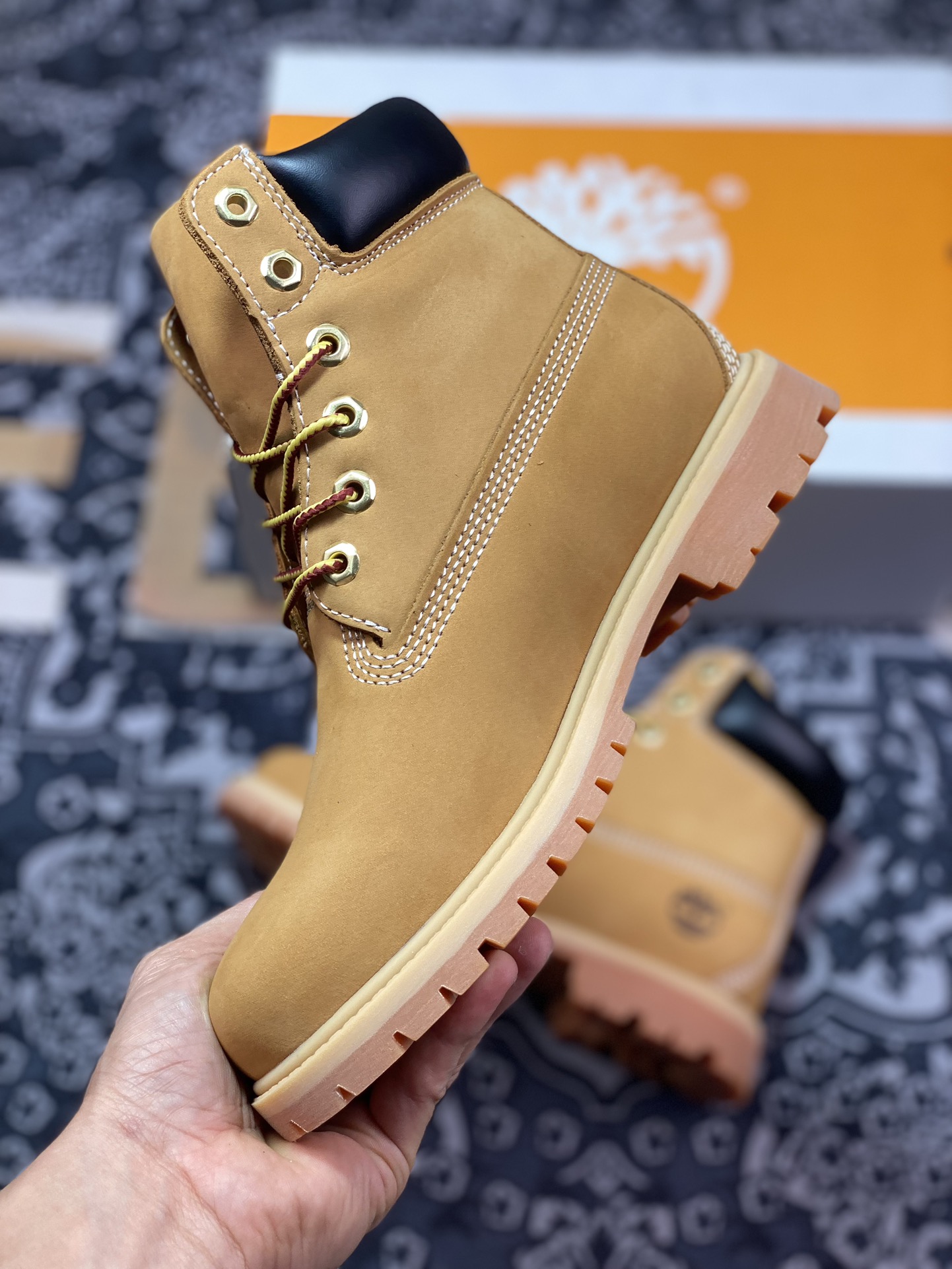 280 添柏岚Timberland 6 Inch Leather Boots添柏岚大黄靴“OG麦黄黑”TB010061 713