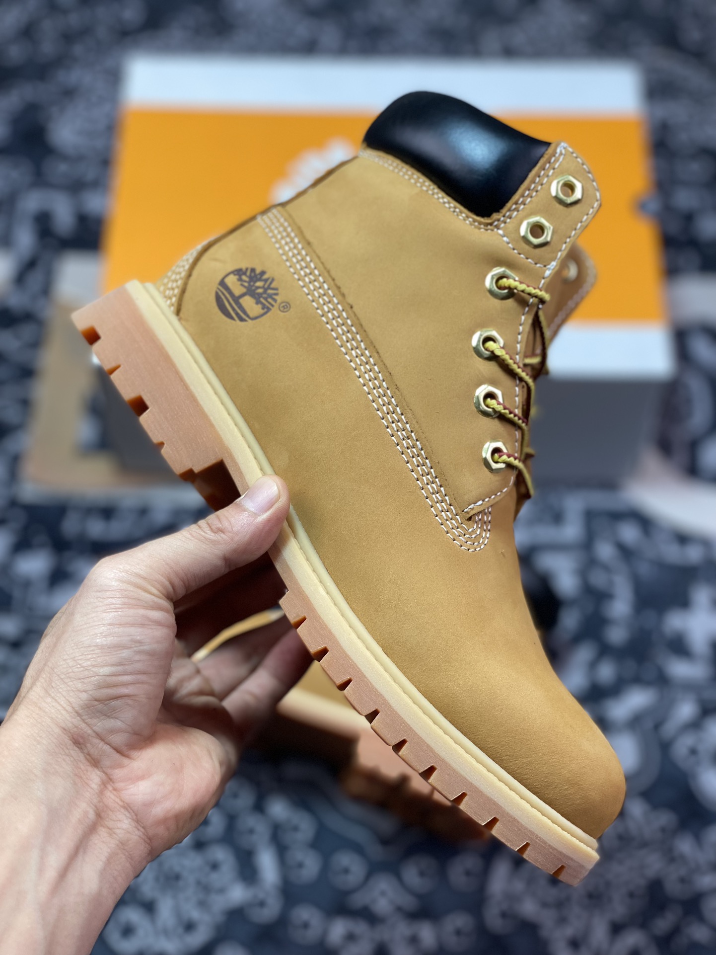 280 添柏岚Timberland 6 Inch Leather Boots添柏岚大黄靴“OG麦黄黑”TB010061 713