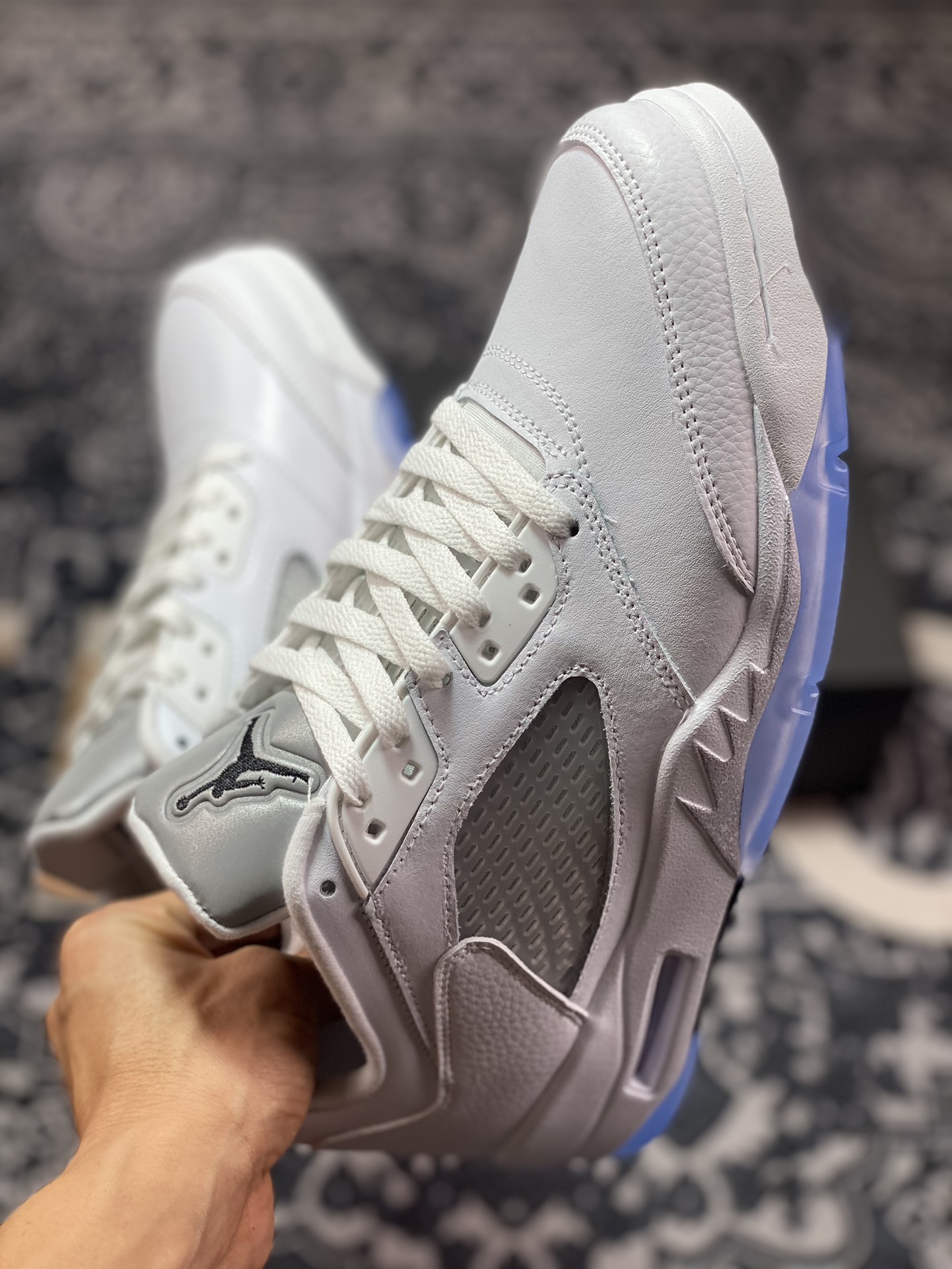 300 Air Jordan 5 Low "Wolf Grey" AJ5 乔5白银 纯原低帮篮球鞋 819172-122