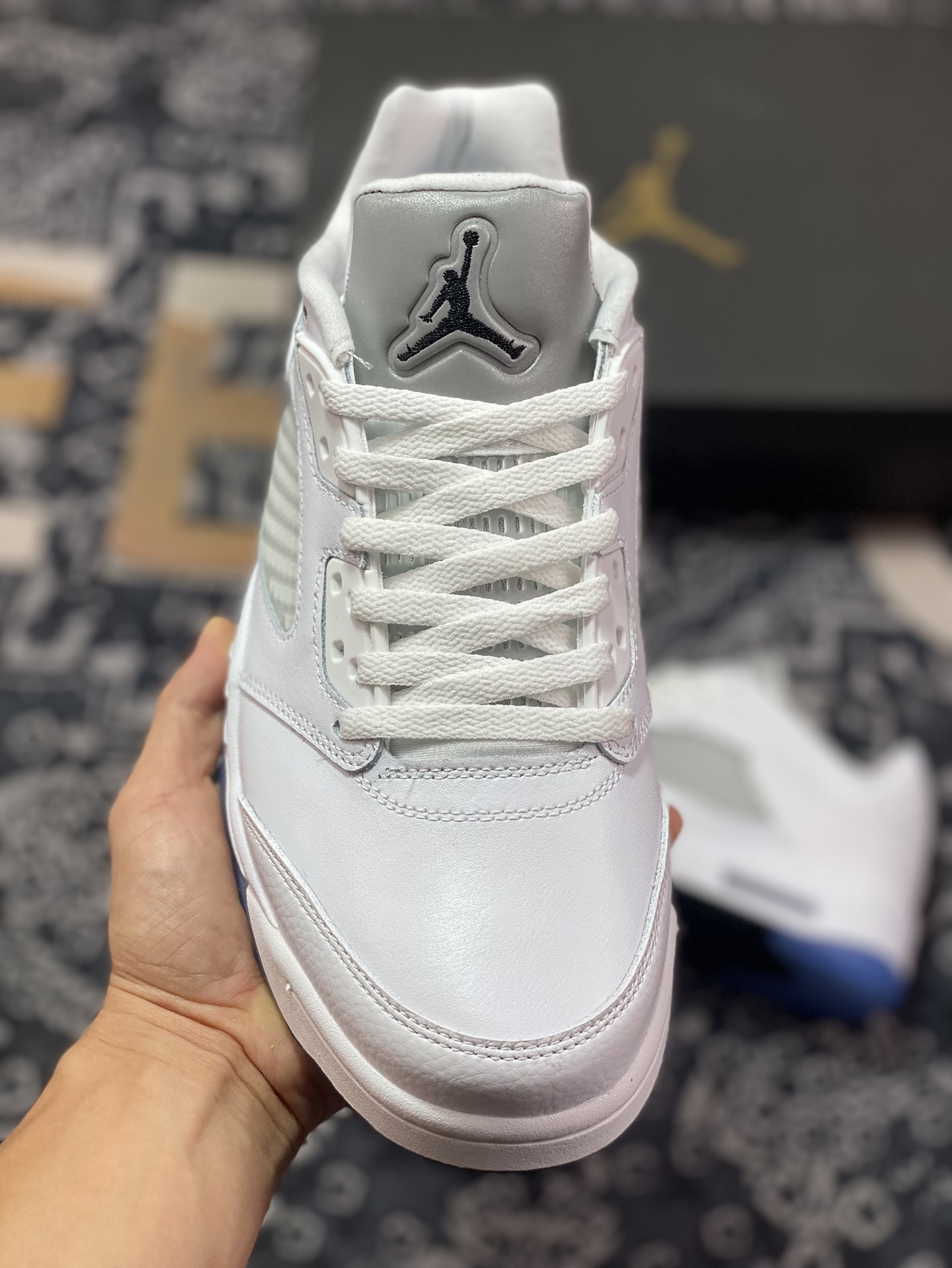 300 Air Jordan 5 Low "Wolf Grey" AJ5 乔5白银 纯原低帮篮球鞋 819172-122