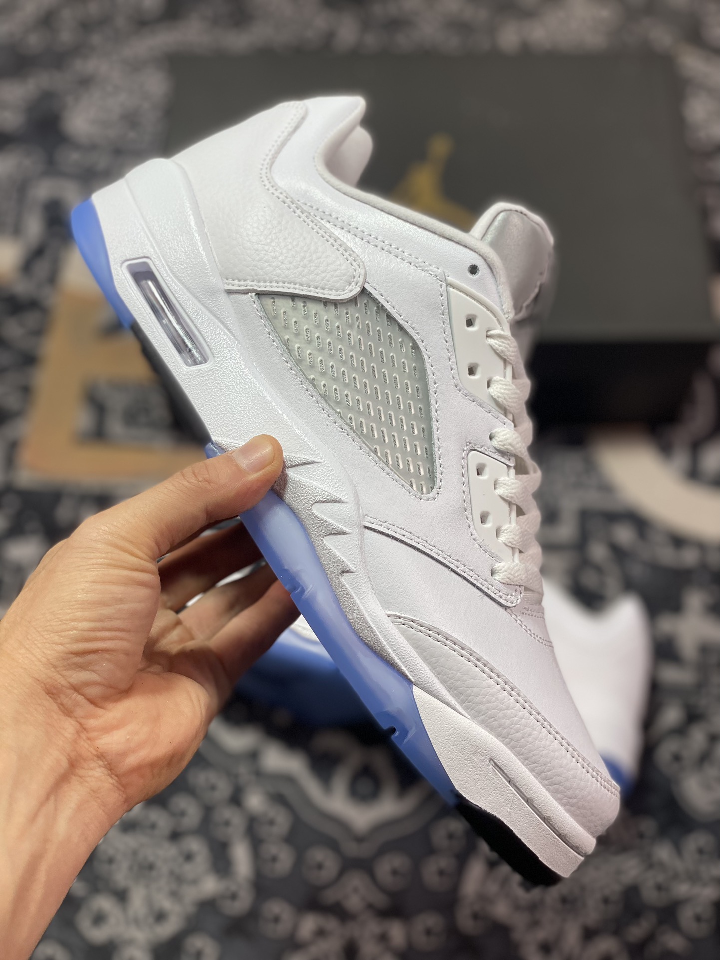 300 Air Jordan 5 Low "Wolf Grey" AJ5 乔5白银 纯原低帮篮球鞋 819172-122