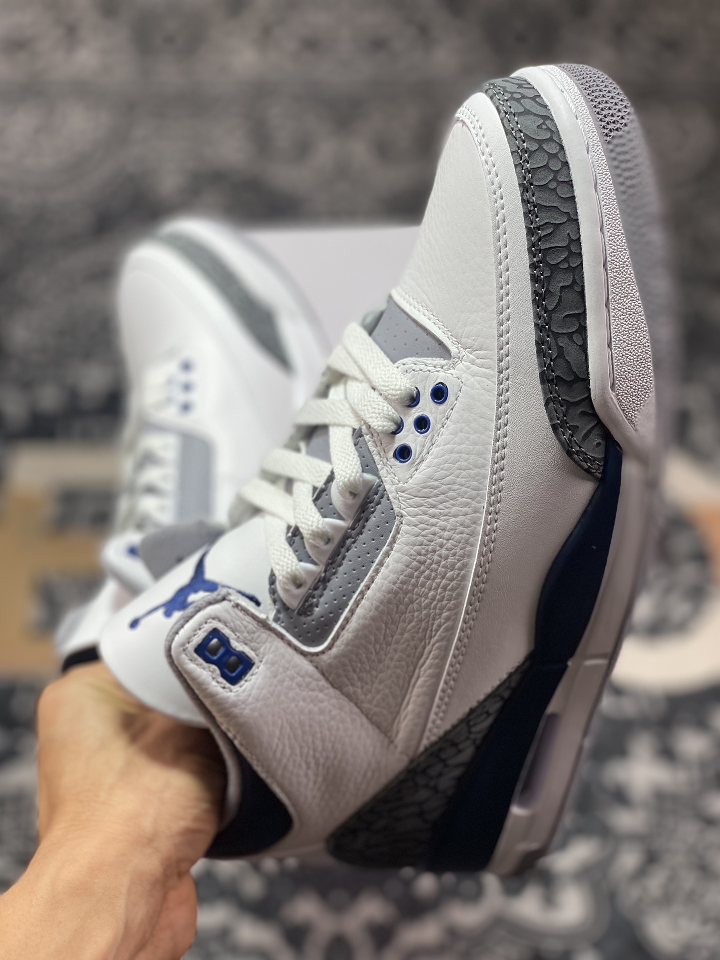 320 Air Jordan 3 Retro 白蓝 潮流复古篮球鞋 CT8532-140