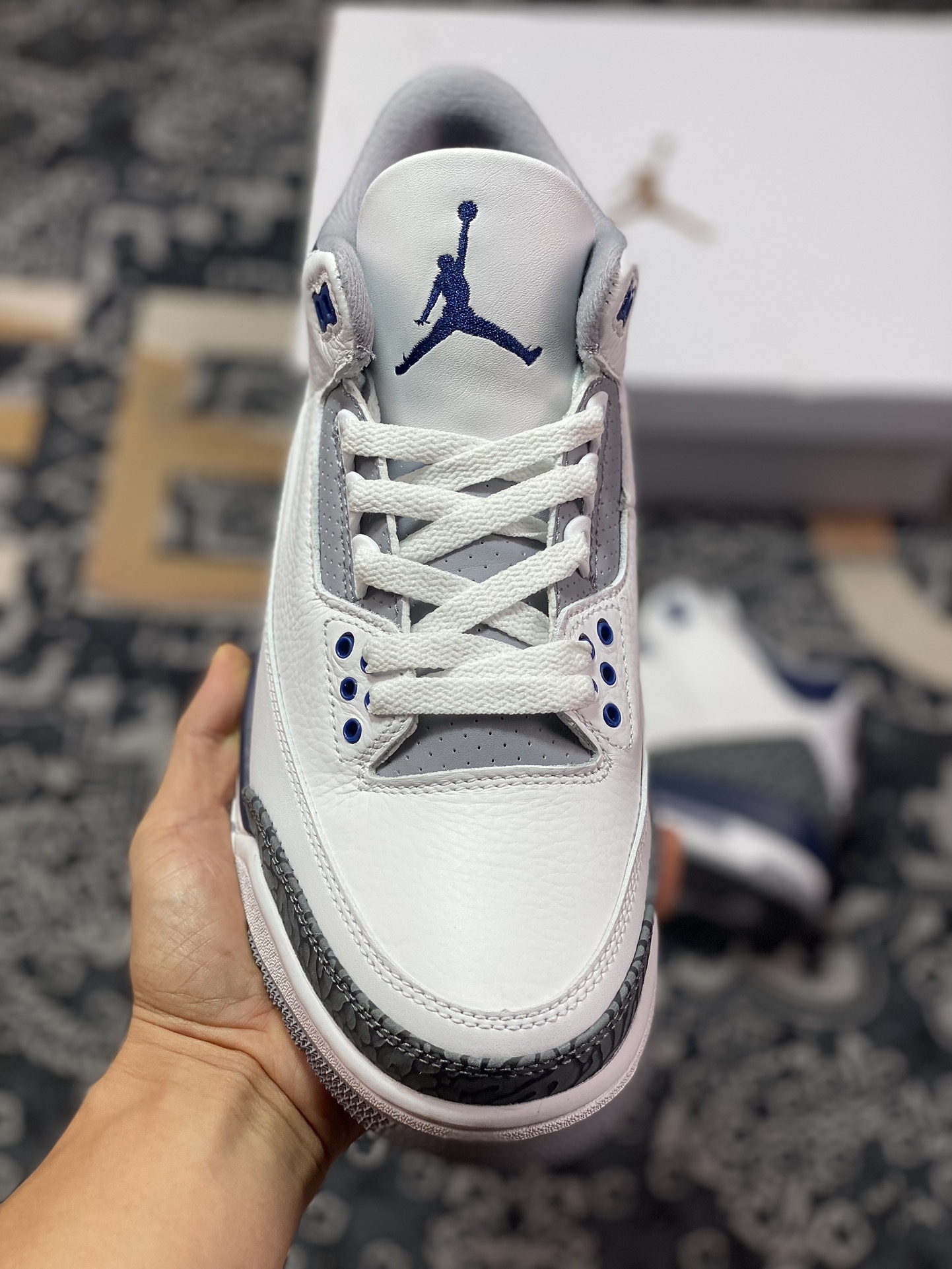 320 Air Jordan 3 Retro 白蓝 潮流复古篮球鞋 CT8532-140