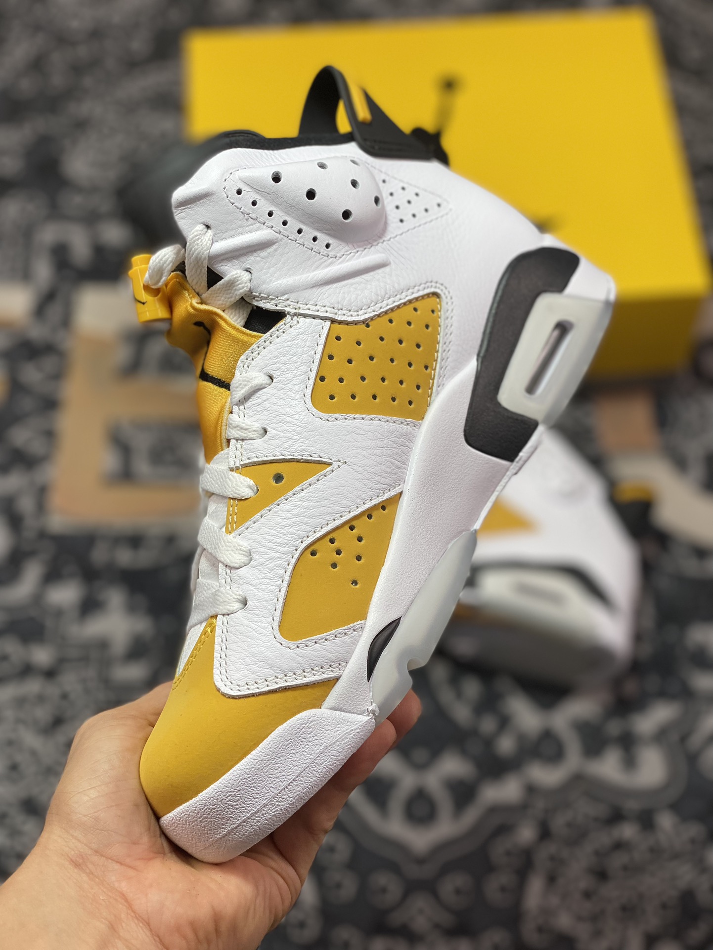 450 优选 纯原Air Jordan AJ6 Retro ” Yellow Ochre ” AJ6乔6 白黄 男子文化篮球鞋CT8529-170