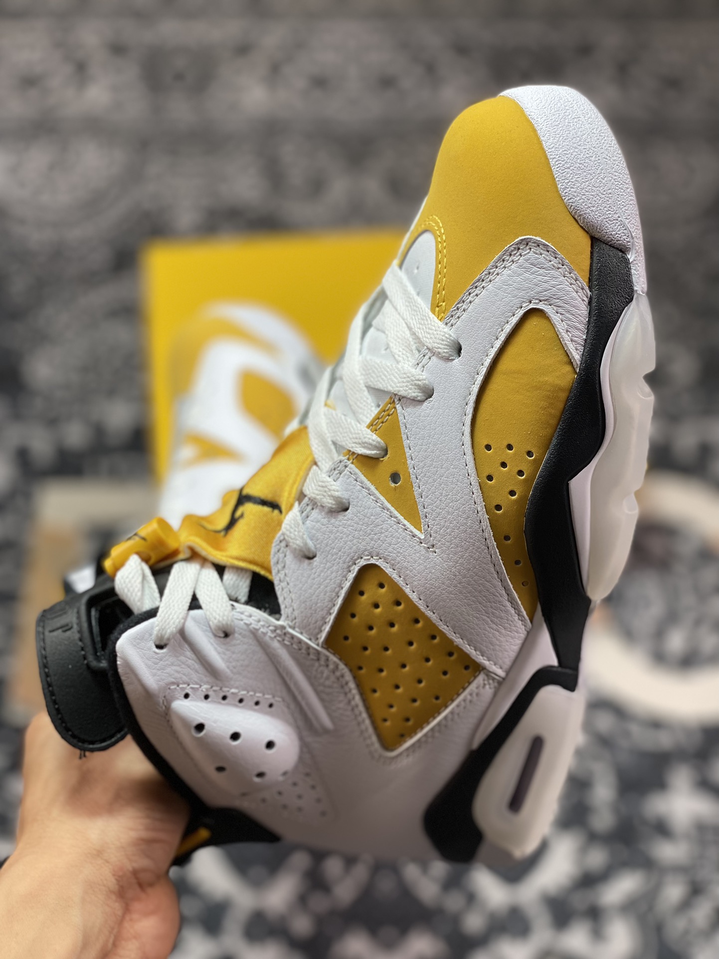 450 优选 纯原Air Jordan AJ6 Retro ” Yellow Ochre ” AJ6乔6 白黄 男子文化篮球鞋CT8529-170