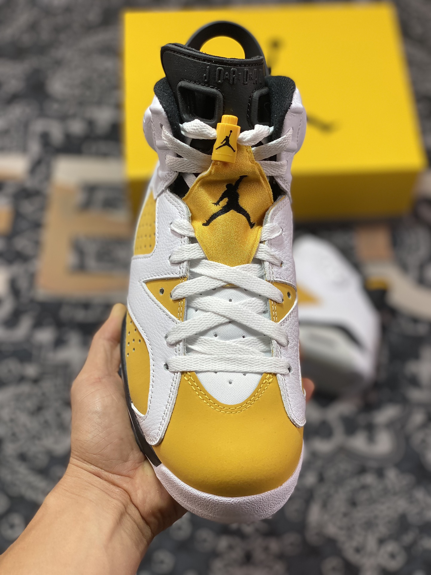 450 优选 纯原Air Jordan AJ6 Retro ” Yellow Ochre ” AJ6乔6 白黄 男子文化篮球鞋CT8529-170