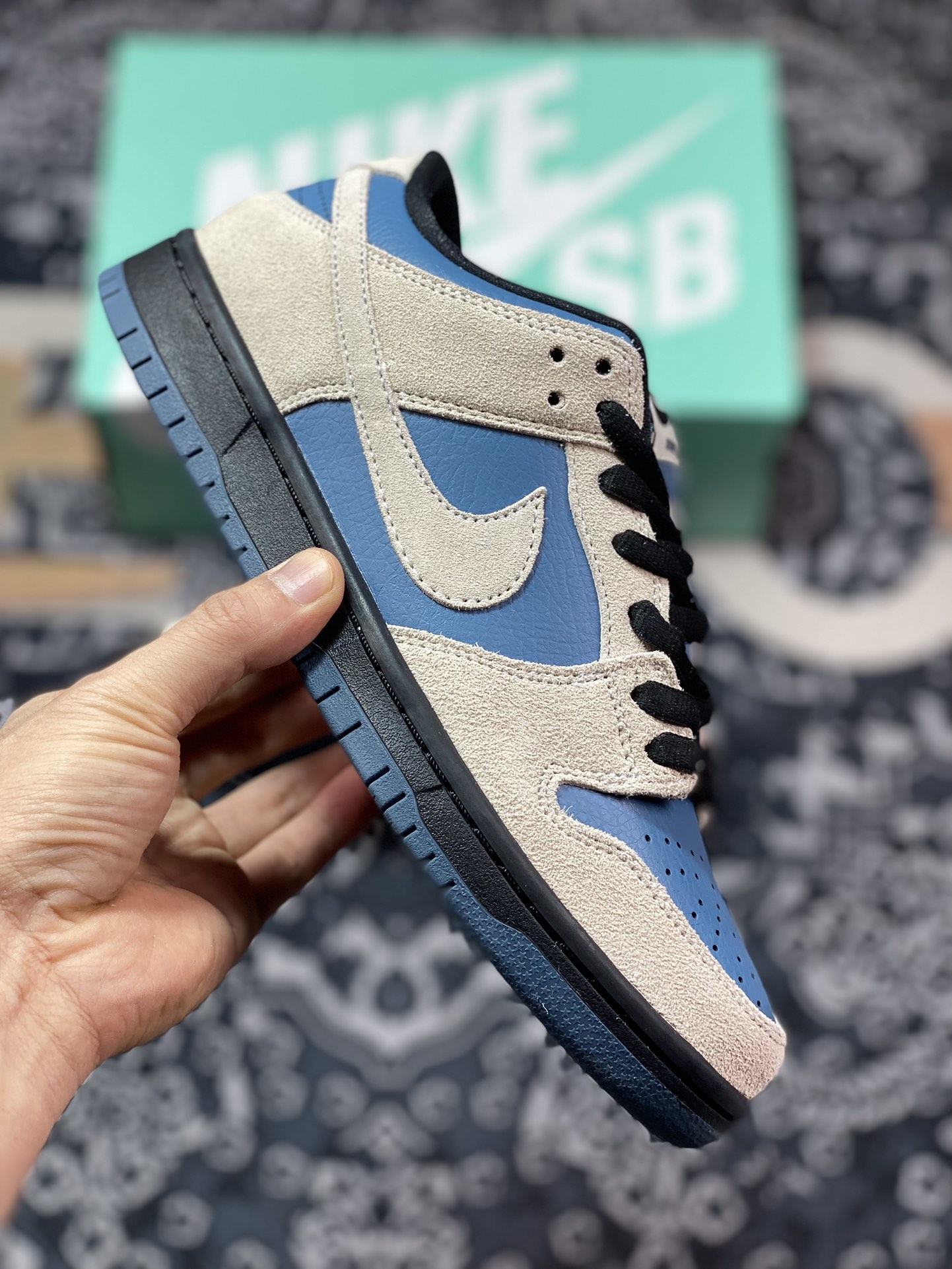 220 Nike  Dunk SB Low Pro "Thunderstorm" 灰蓝色 低帮休闲运动板鞋 BQ6817-200