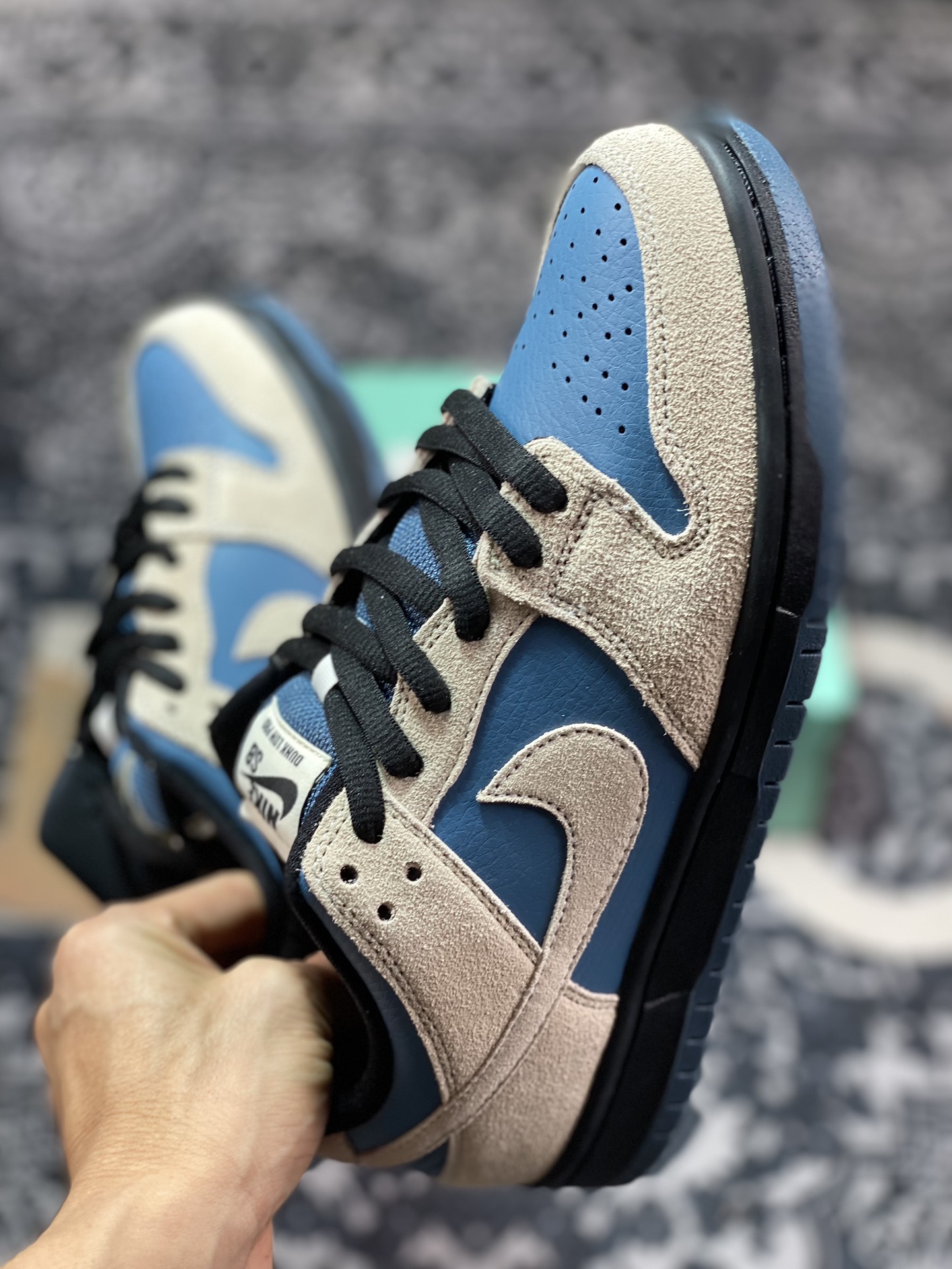 220 Nike  Dunk SB Low Pro "Thunderstorm" 灰蓝色 低帮休闲运动板鞋 BQ6817-200