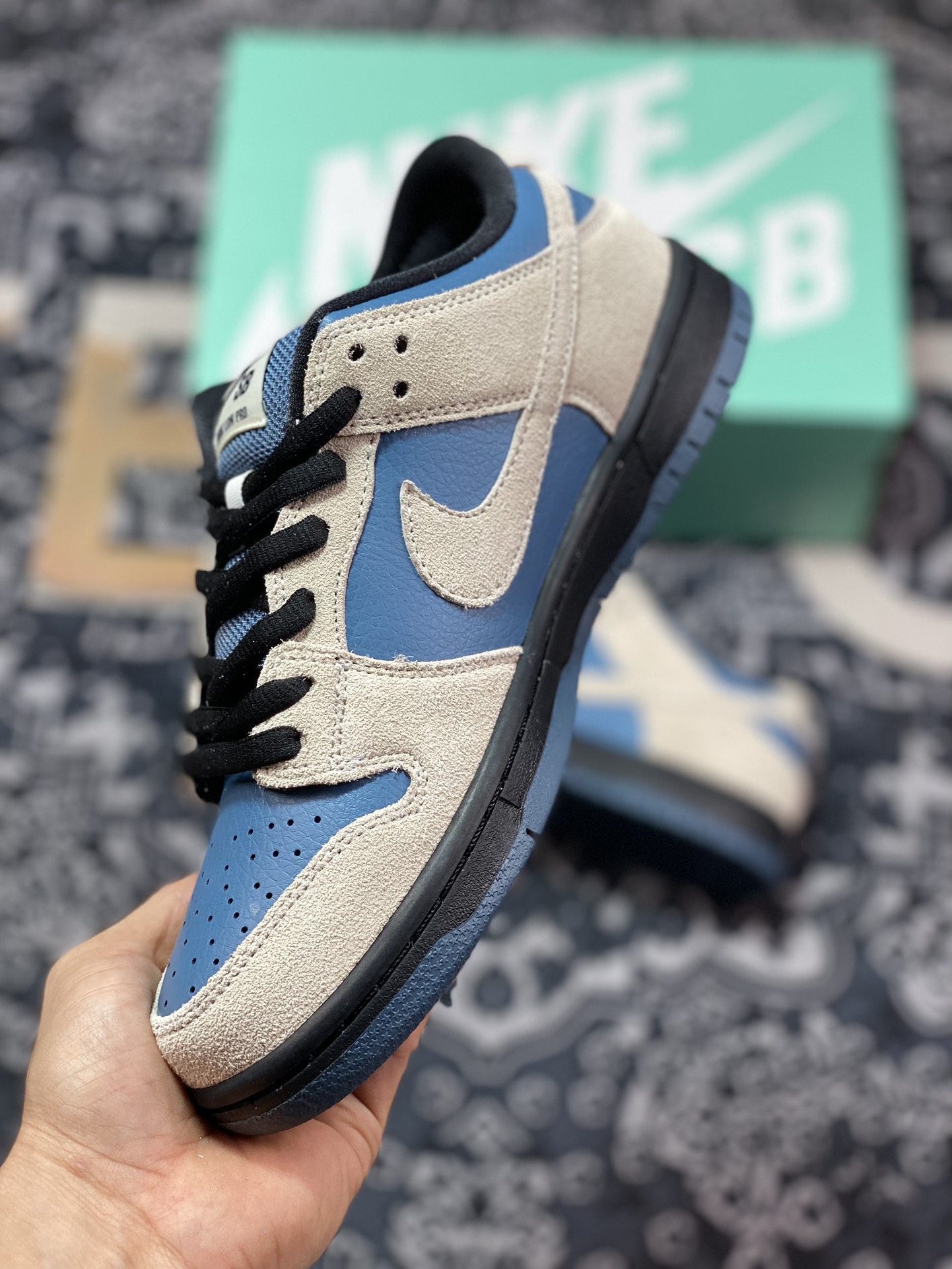 220 Nike  Dunk SB Low Pro "Thunderstorm" 灰蓝色 低帮休闲运动板鞋 BQ6817-200