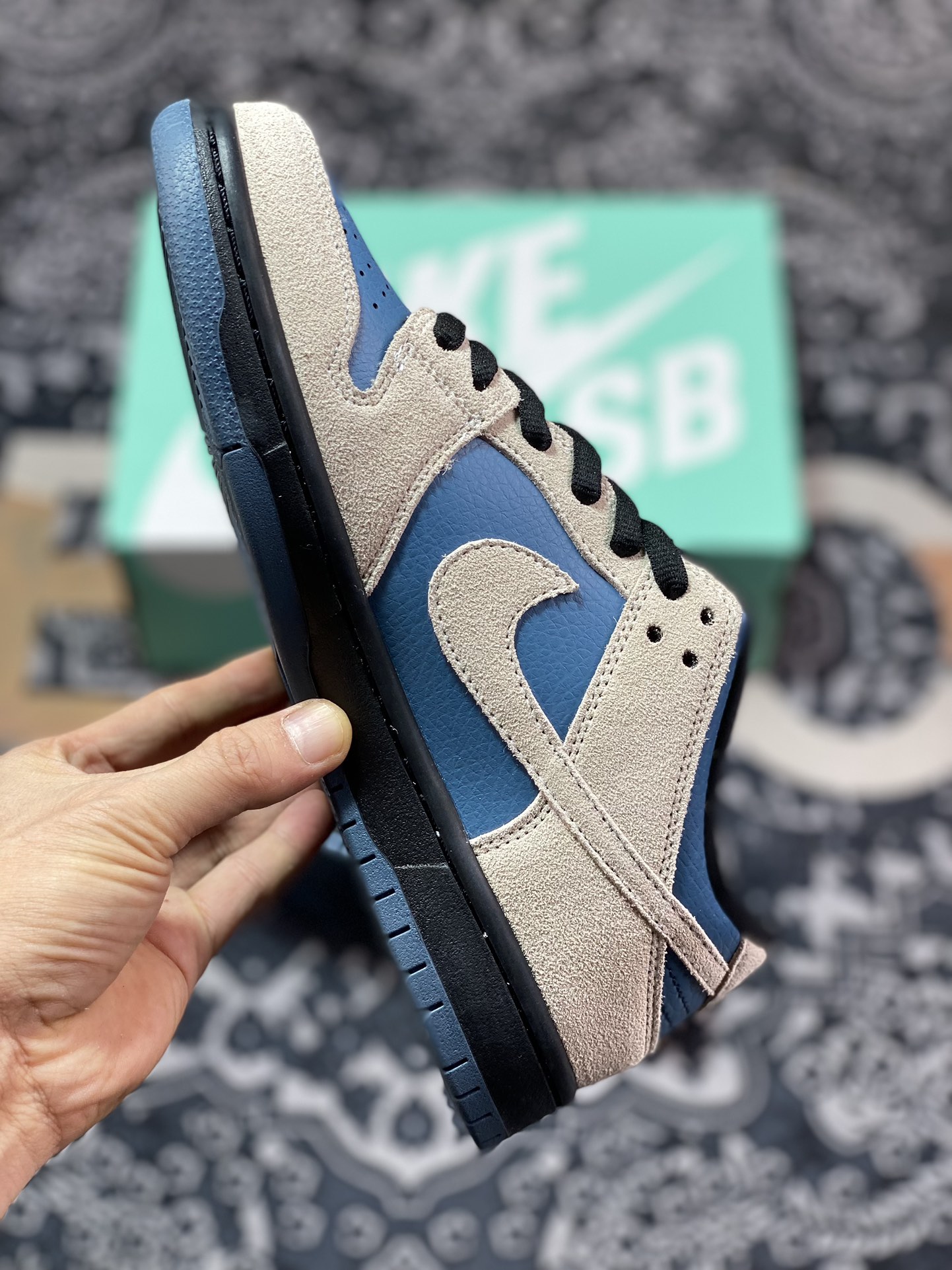 220 Nike  Dunk SB Low Pro "Thunderstorm" 灰蓝色 低帮休闲运动板鞋 BQ6817-200