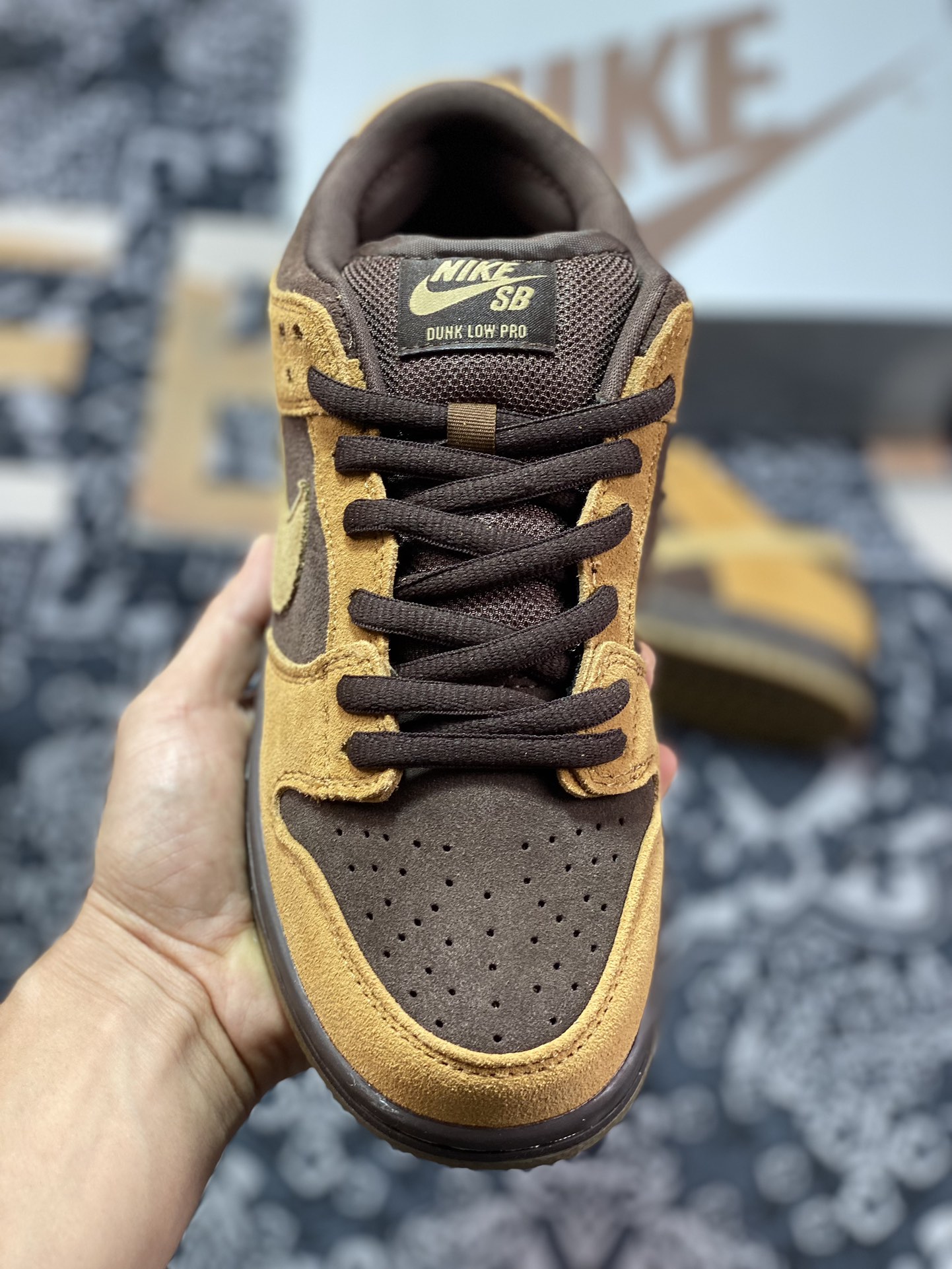 Nike Dunk SB Low Brown Pack wheat dark brown low-top casual sports shoes 304292-221