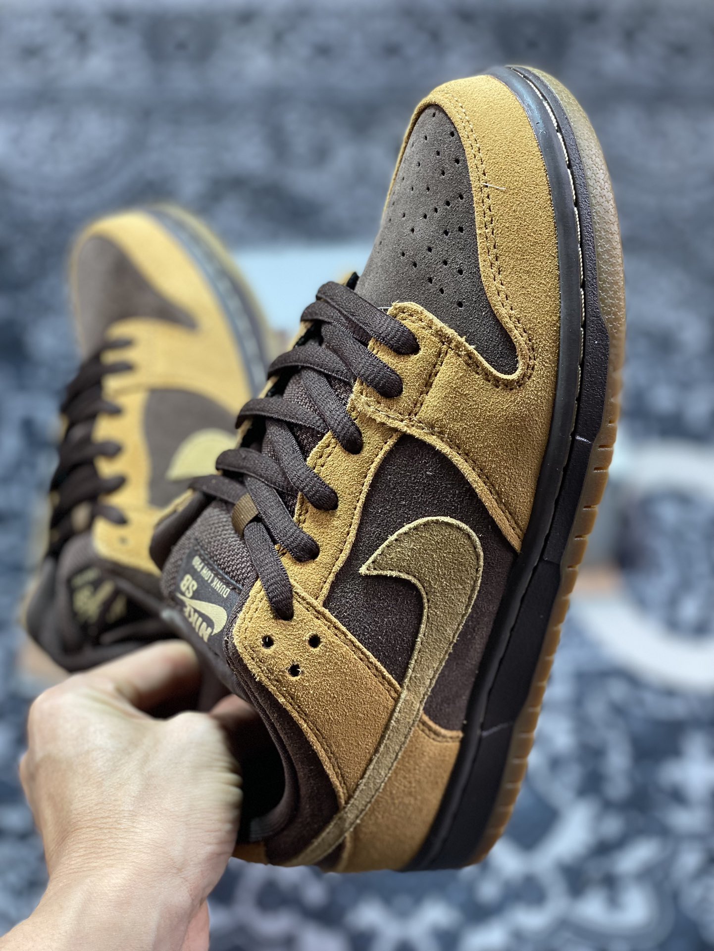 Nike Dunk SB Low Brown Pack wheat dark brown low-top casual sports shoes 304292-221