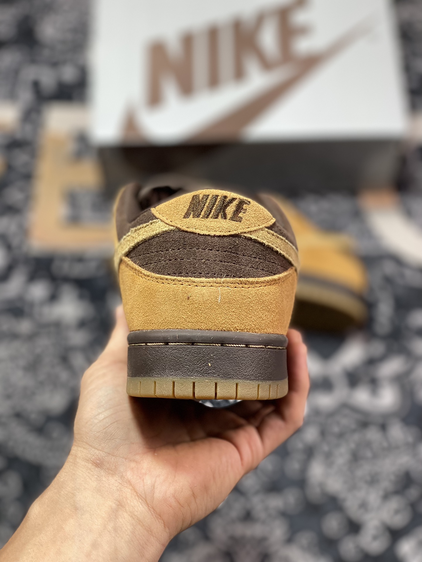 Nike Dunk SB Low Brown Pack wheat dark brown low-top casual sports shoes 304292-221