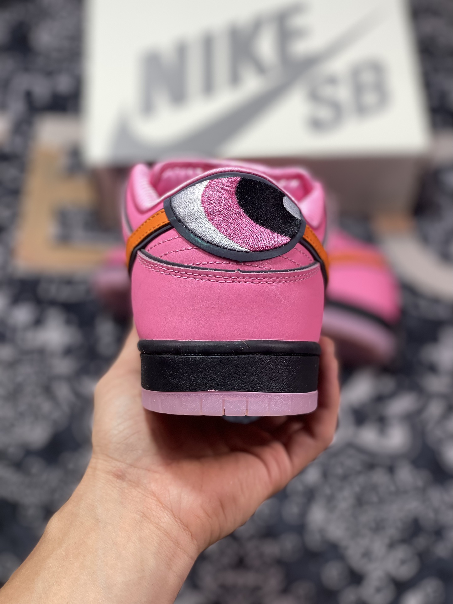 The Powerpuff Girls x Nike SB Dunk Low Pro ”Blossom” dunk shoes ”Joint pink and orange flowers” FD2631-600