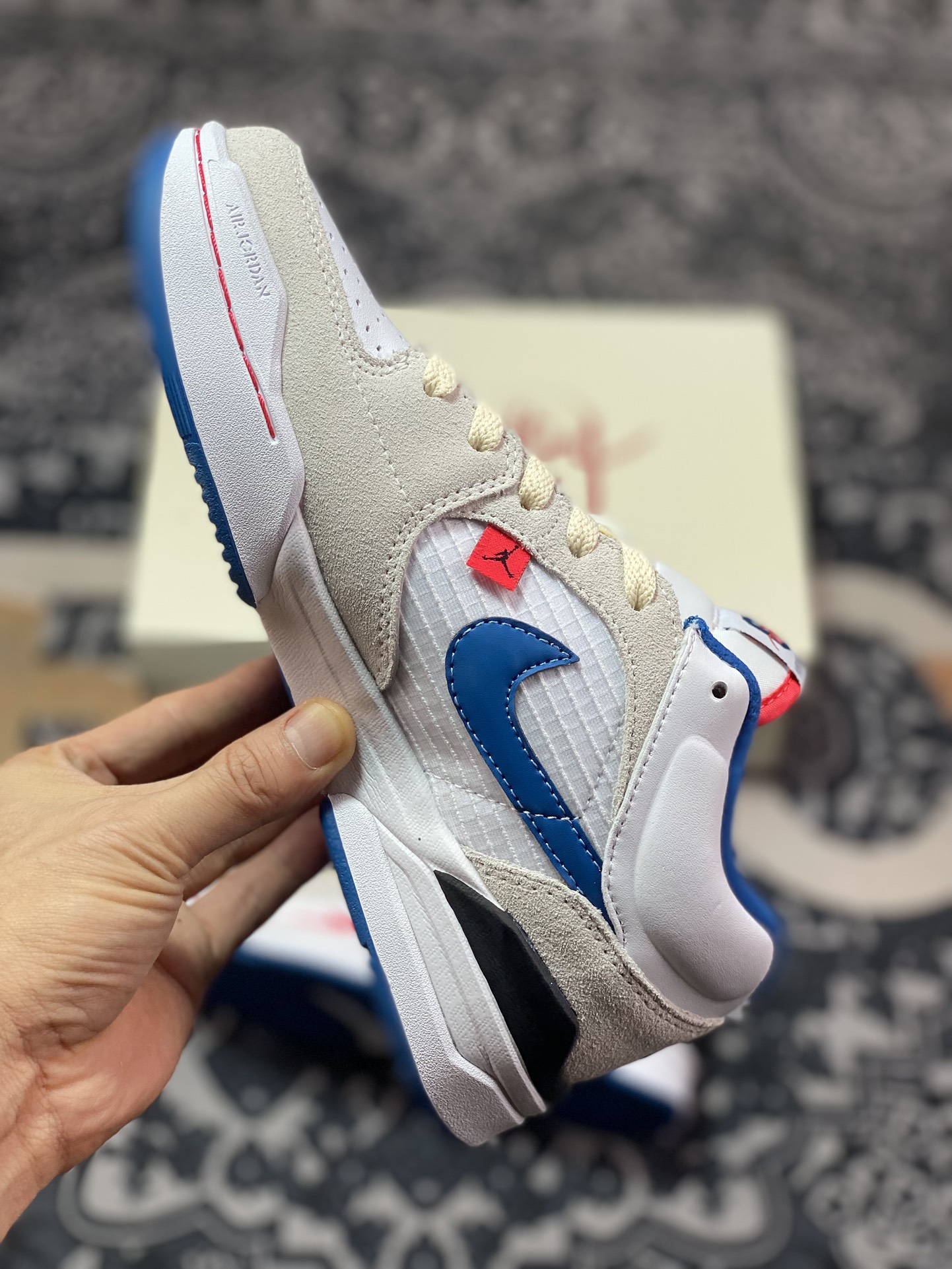 180 Air Jordan Stadium 90 白蓝红 复古耐磨低帮休闲跑步鞋 FV8116-141