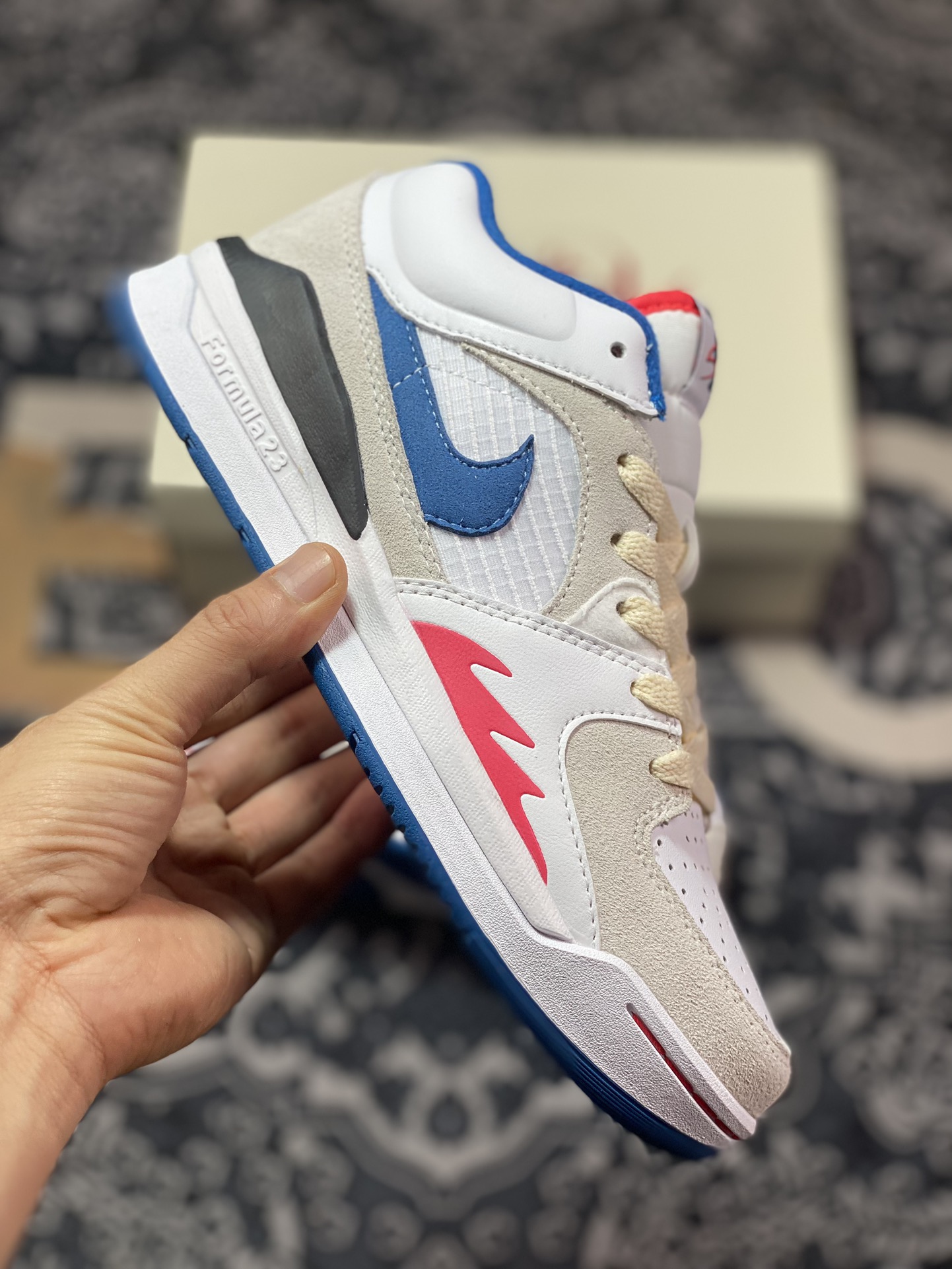 180 Air Jordan Stadium 90 白蓝红 复古耐磨低帮休闲跑步鞋 FV8116-141