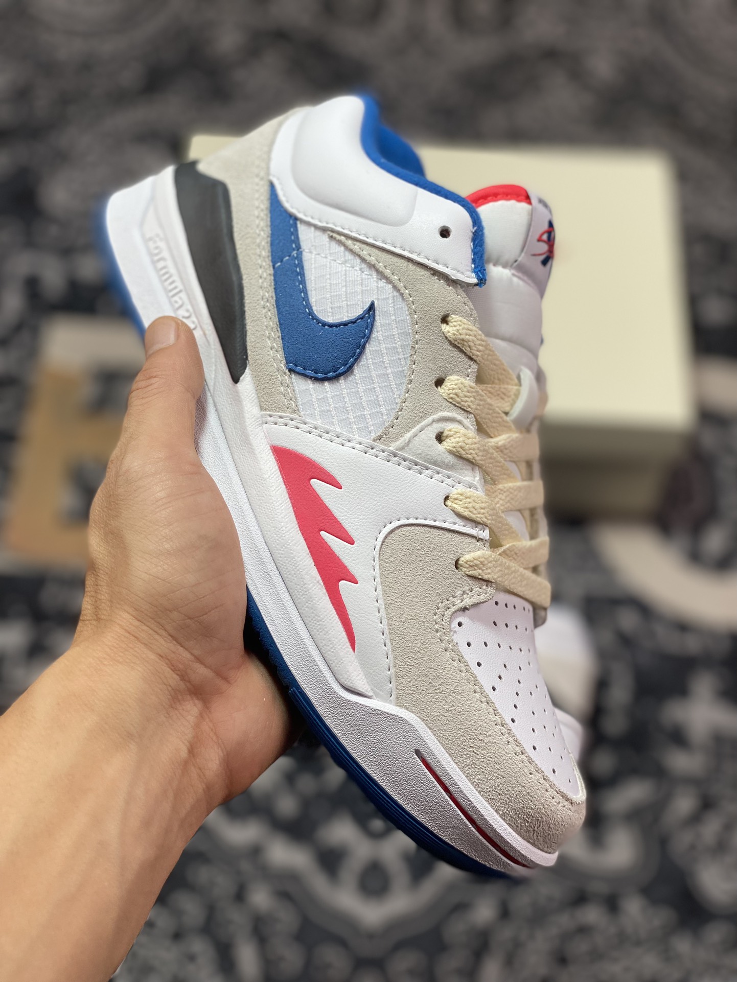 180 Air Jordan Stadium 90 白蓝红 复古耐磨低帮休闲跑步鞋 FV8116-141