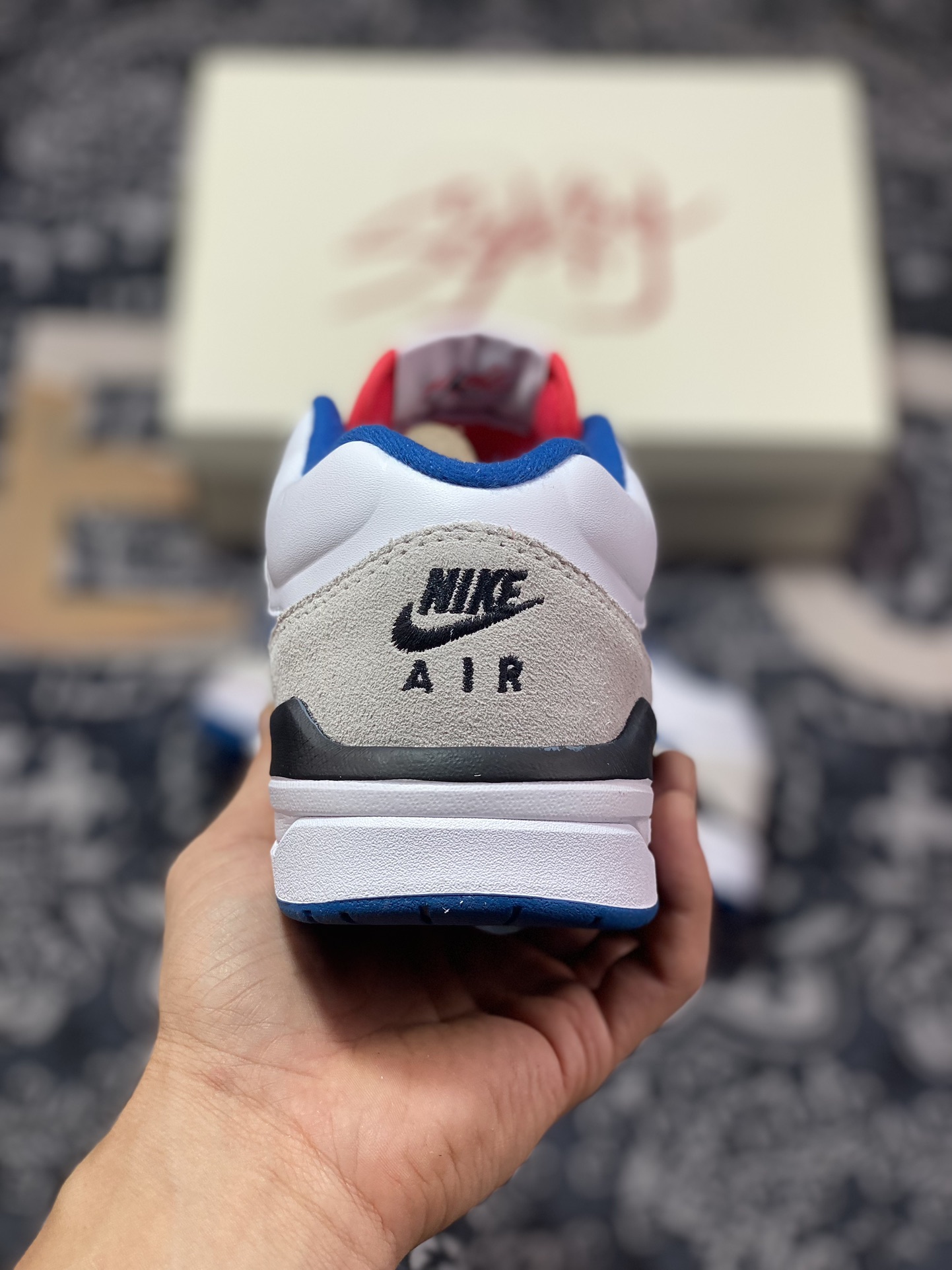 180 Air Jordan Stadium 90 白蓝红 复古耐磨低帮休闲跑步鞋 FV8116-141