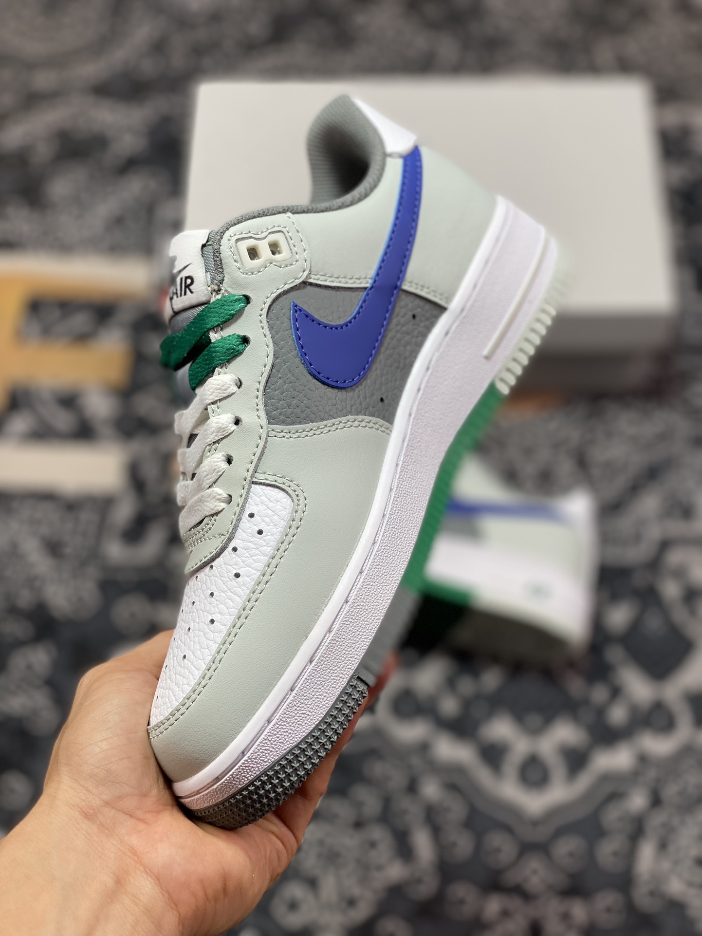 200 Air Force 1 '07 Low 灰绿蓝钩 FB9035-001