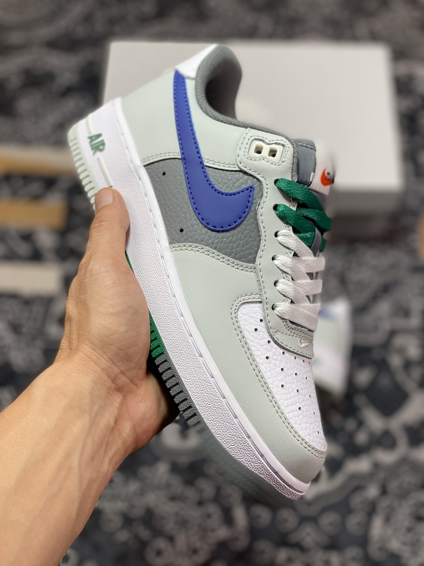 200 Air Force 1 ’07 Low 灰绿蓝钩 FB9035-001