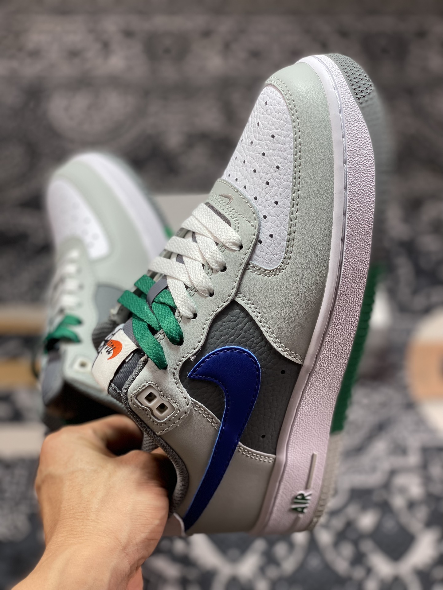 200 Air Force 1 '07 Low 灰绿蓝钩 FB9035-001