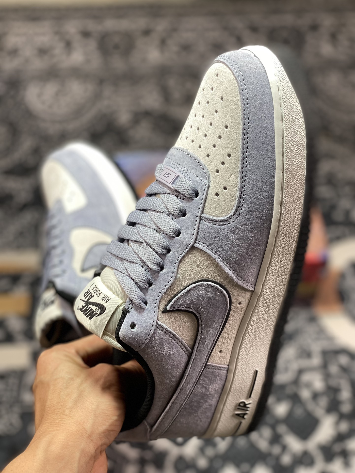 260 Air Force 1'07 Low Retro SP空军一号低帮板鞋“麂皮浅兰紫白灰黑”LF8989-444