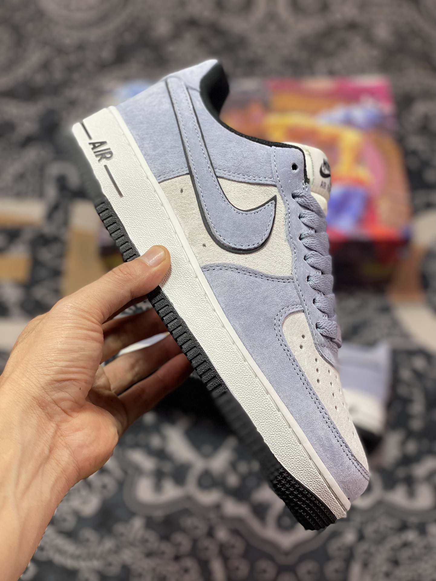 260 Air Force 1'07 Low Retro SP空军一号低帮板鞋“麂皮浅兰紫白灰黑”LF8989-444