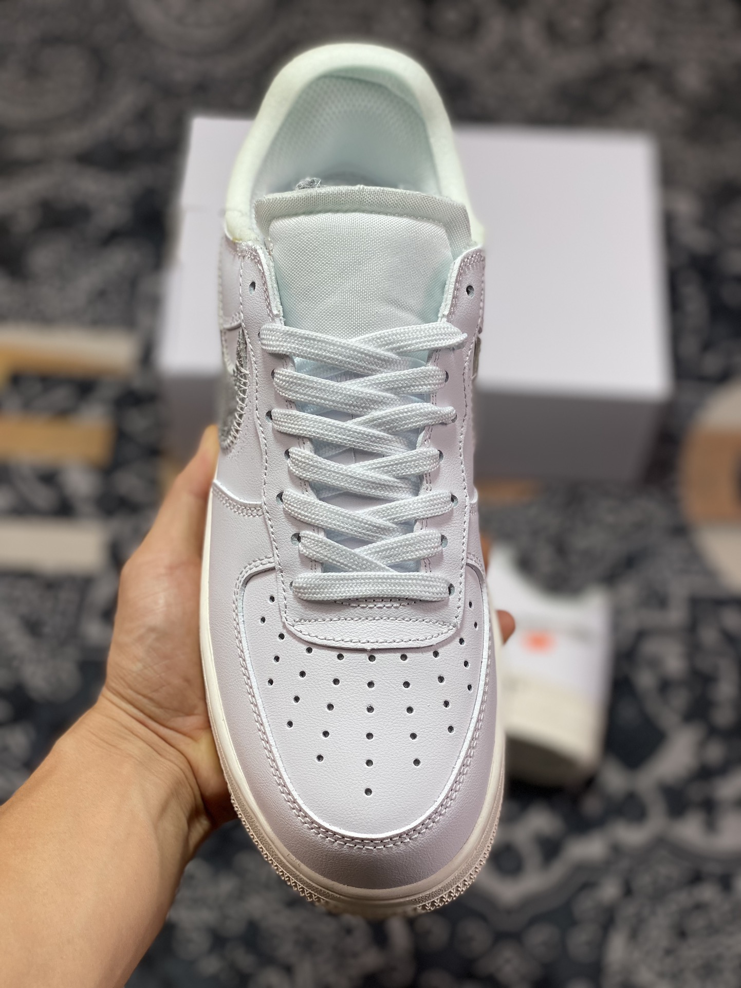 220 Off-White x Nike Air Force 1’07 Low"White AF100"空军一号板鞋“OW白银钩”AO4297-100