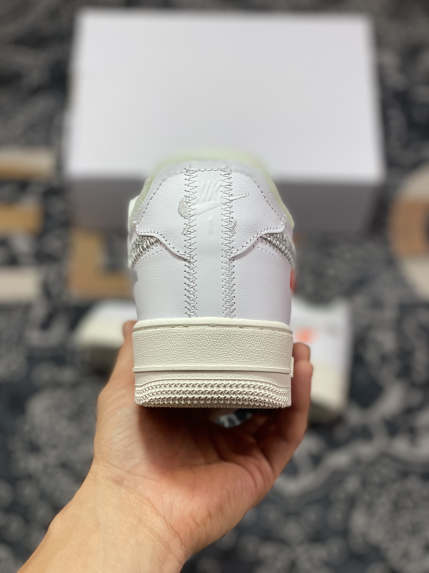 220 Off-White x Nike Air Force 1’07 Low"White AF100"空军一号板鞋“OW白银钩”AO4297-100