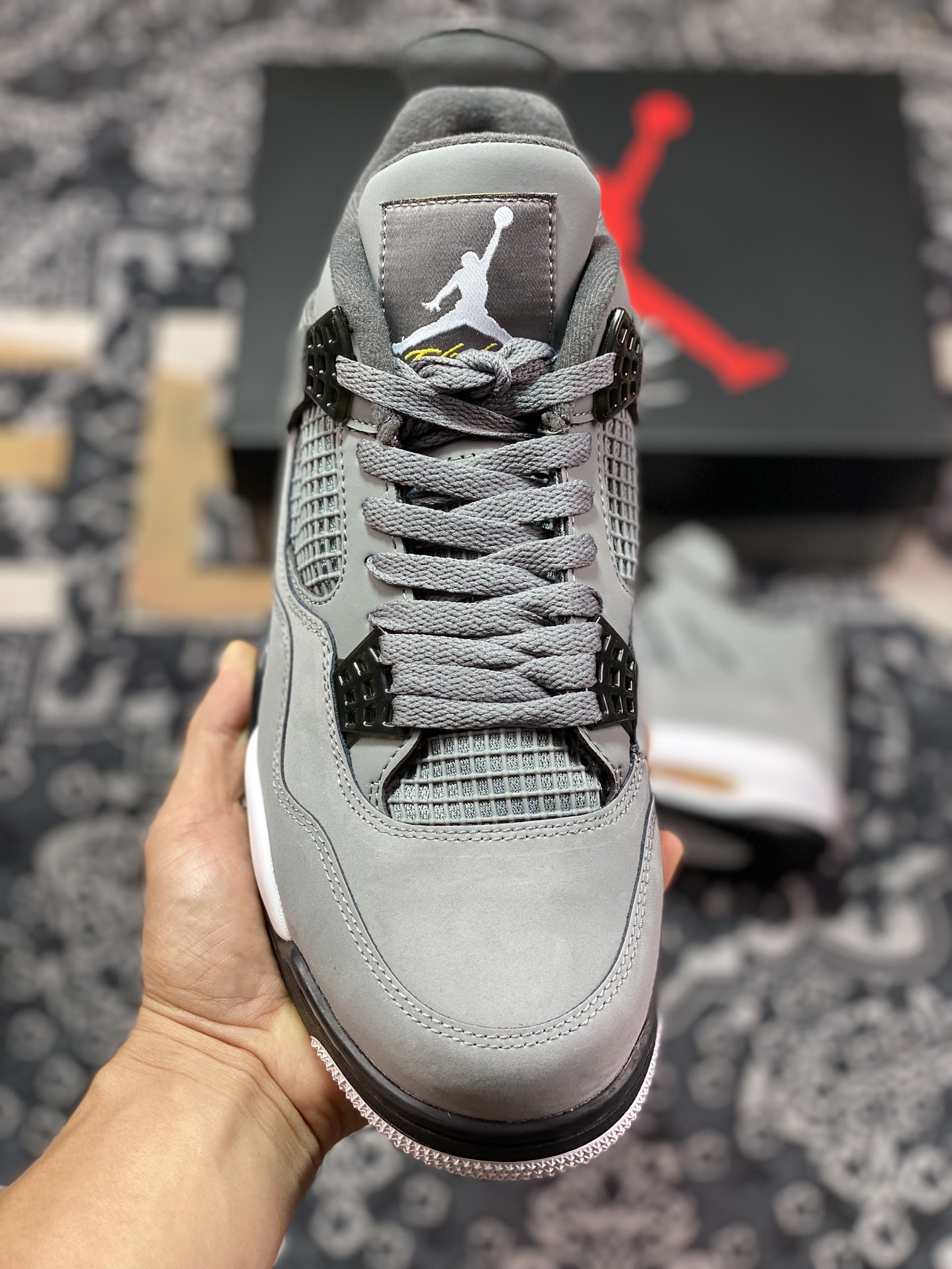 380 New 绿X 巅峰版本 全新升级 Air Jordan 4 酷灰 308497-007