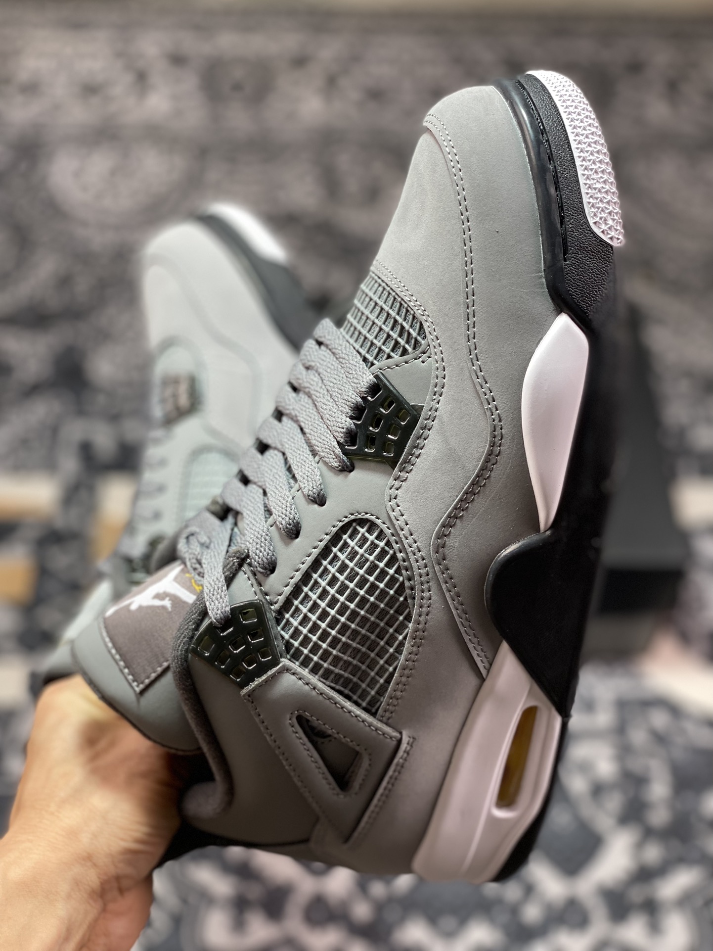 380 New 绿X 巅峰版本 全新升级 Air Jordan 4 酷灰 308497-007