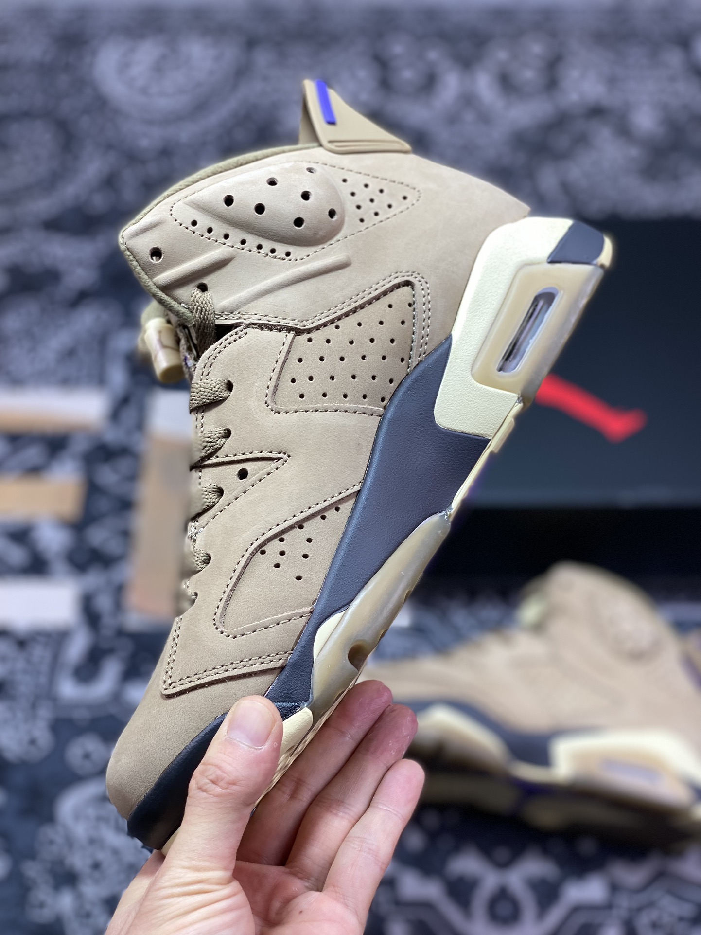 Best Original Air Jordan AJ6 Retro Waterproof Brown FD1643-300